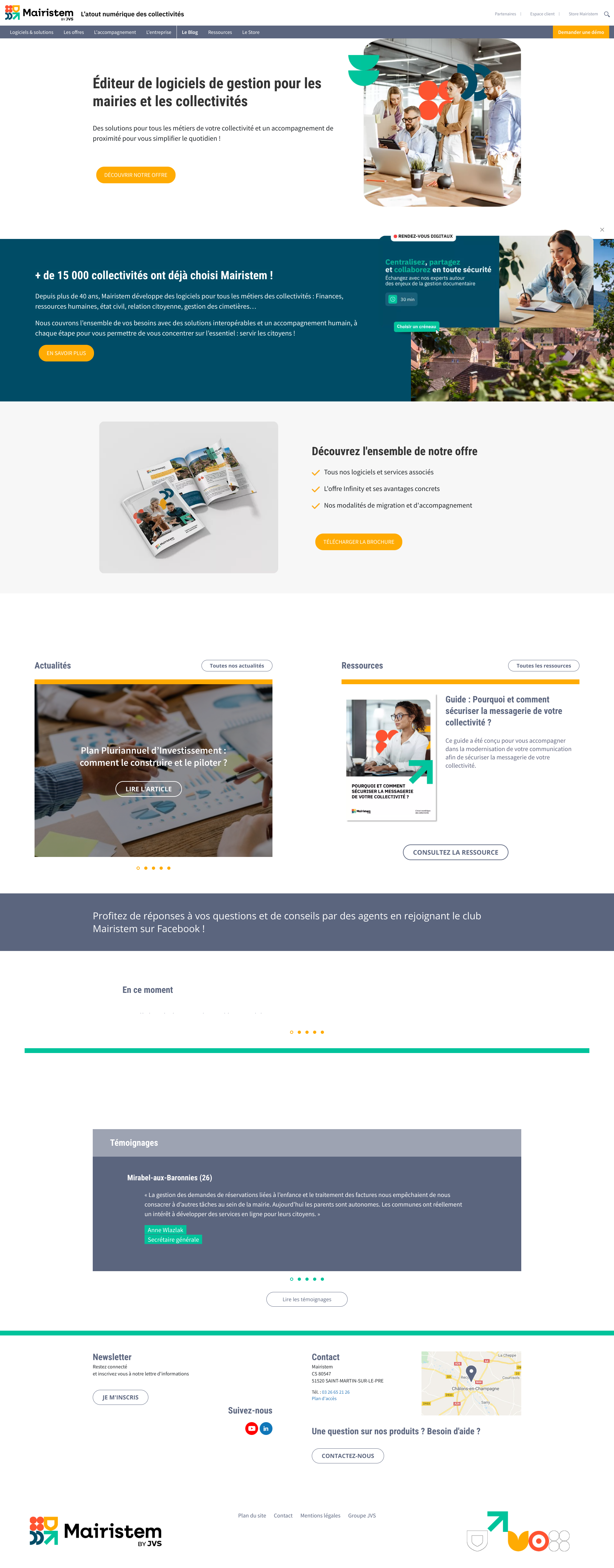 Aperçu du site