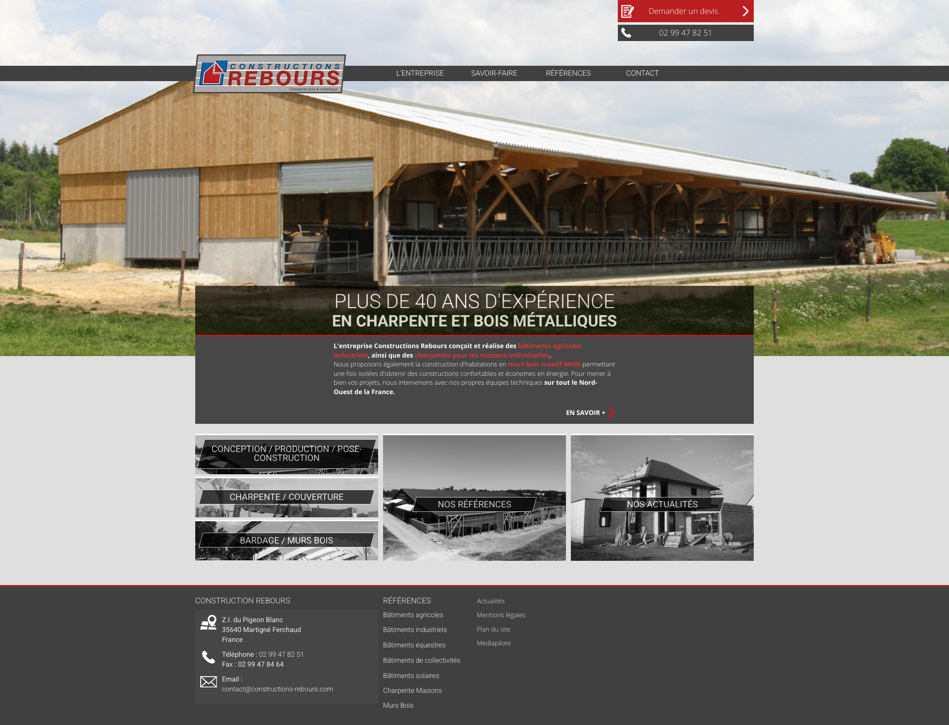 Aperçu du site