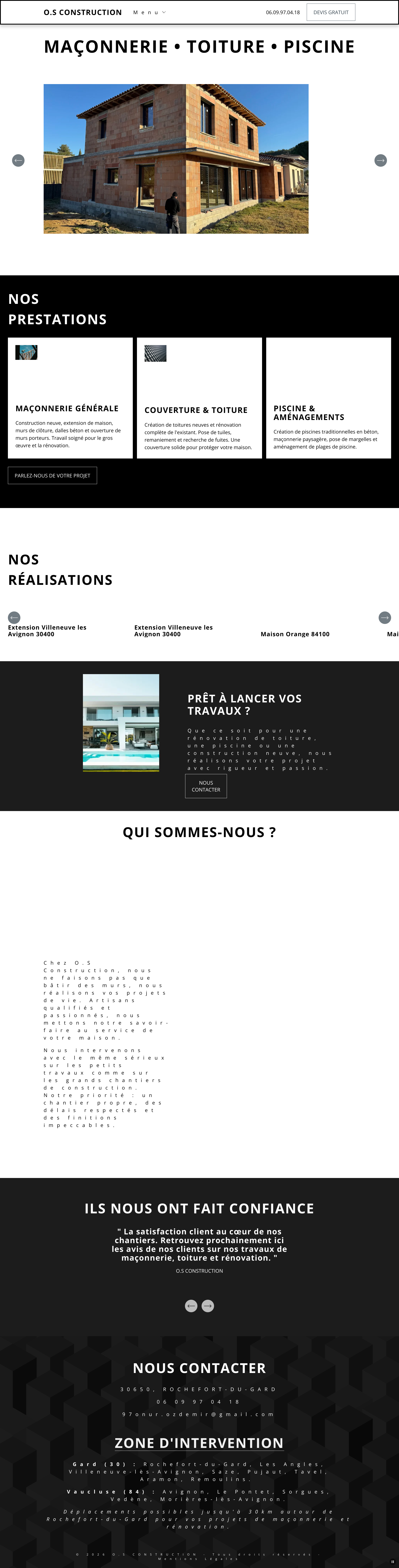 Aperçu du site
