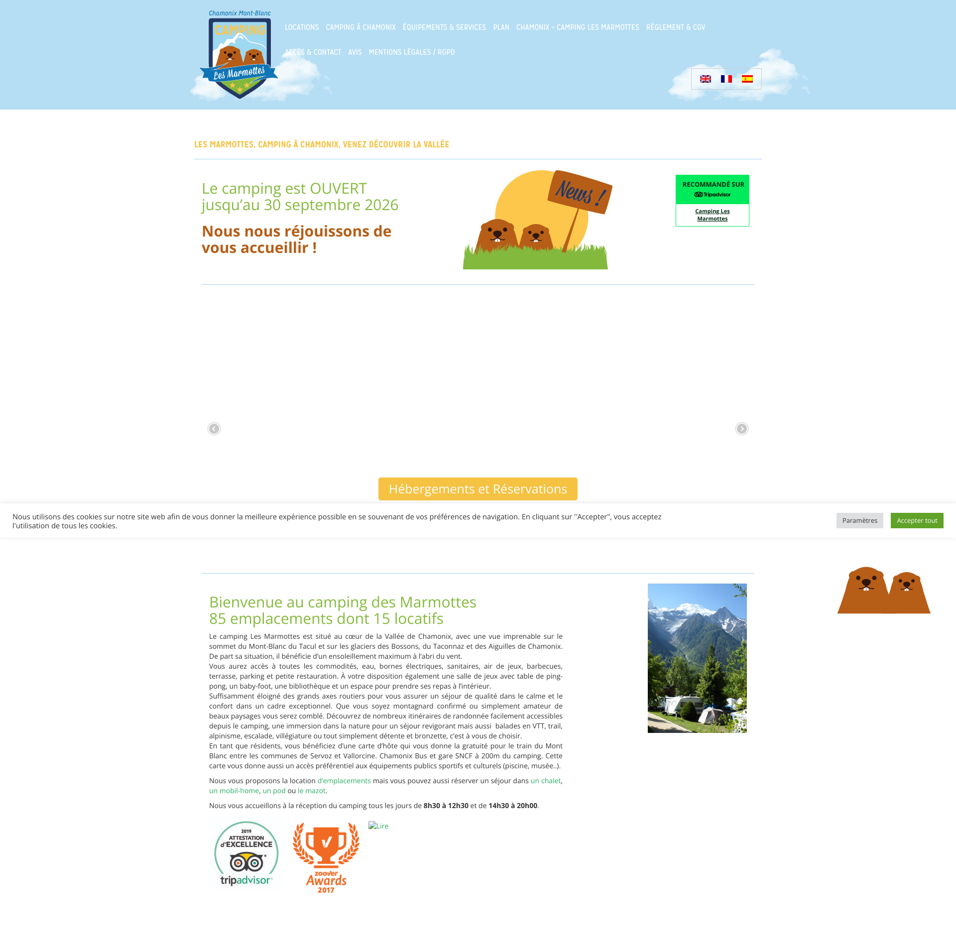 Aperçu du site