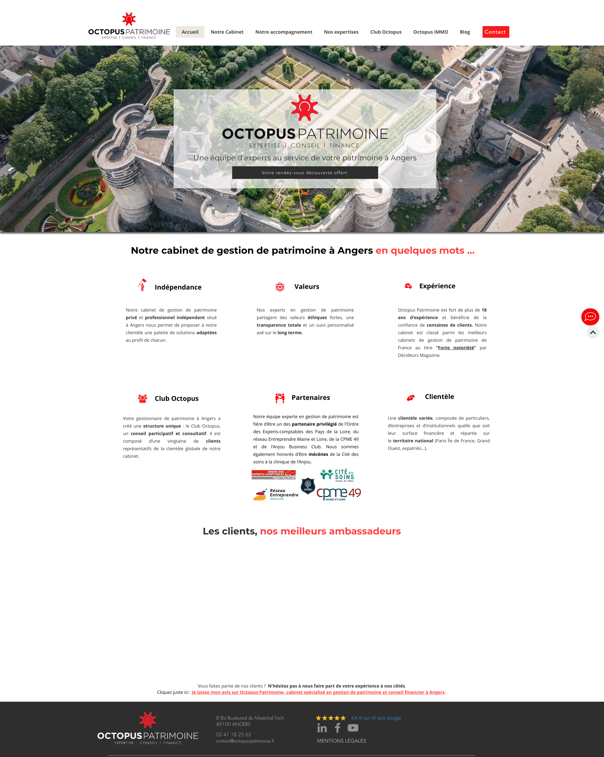 Aperçu du site