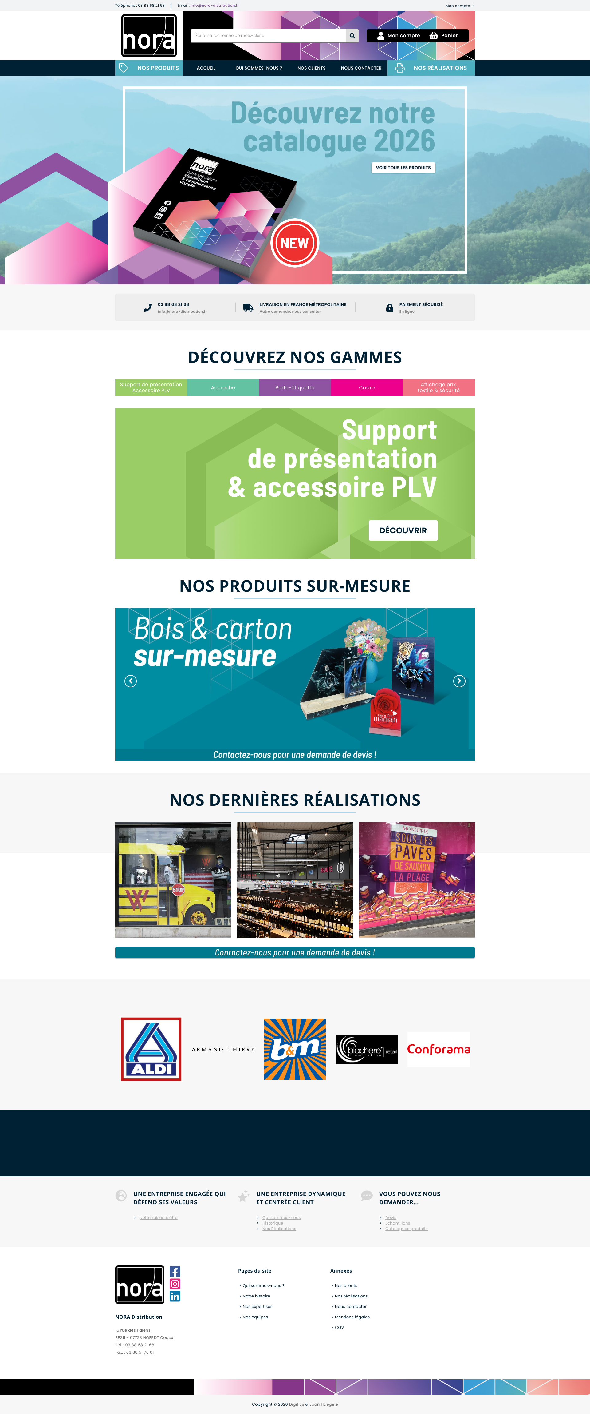 Aperçu du site