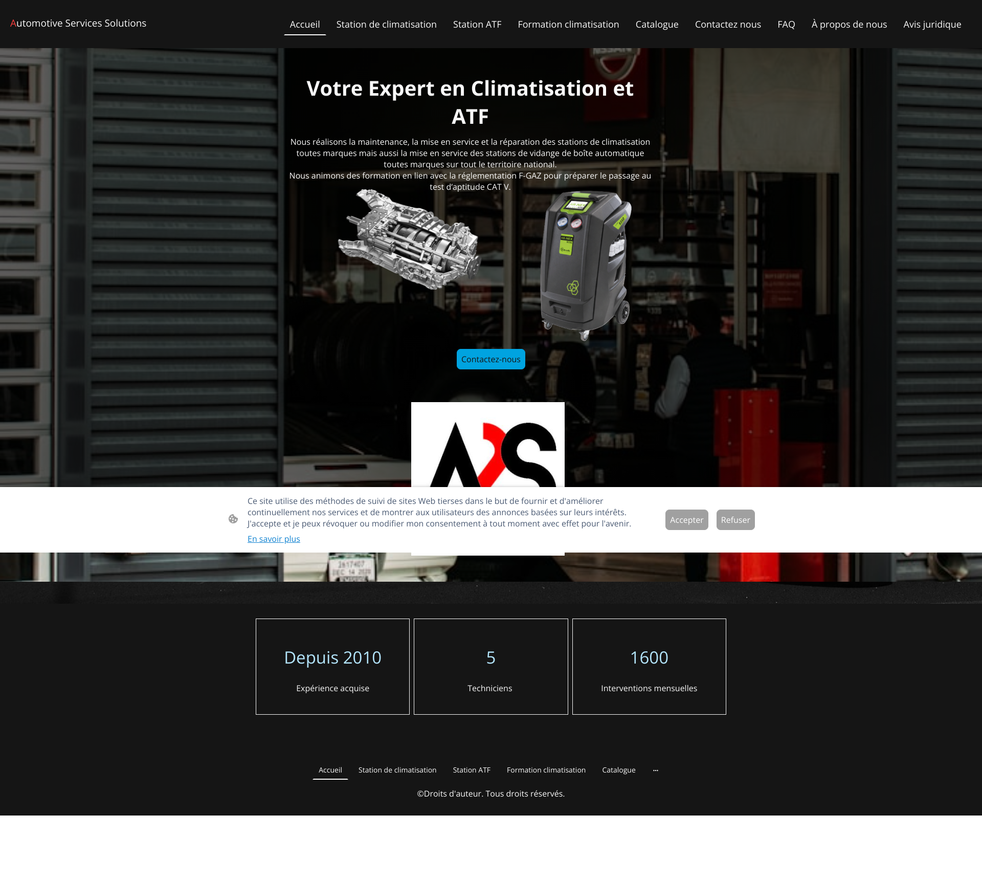 Aperçu du site