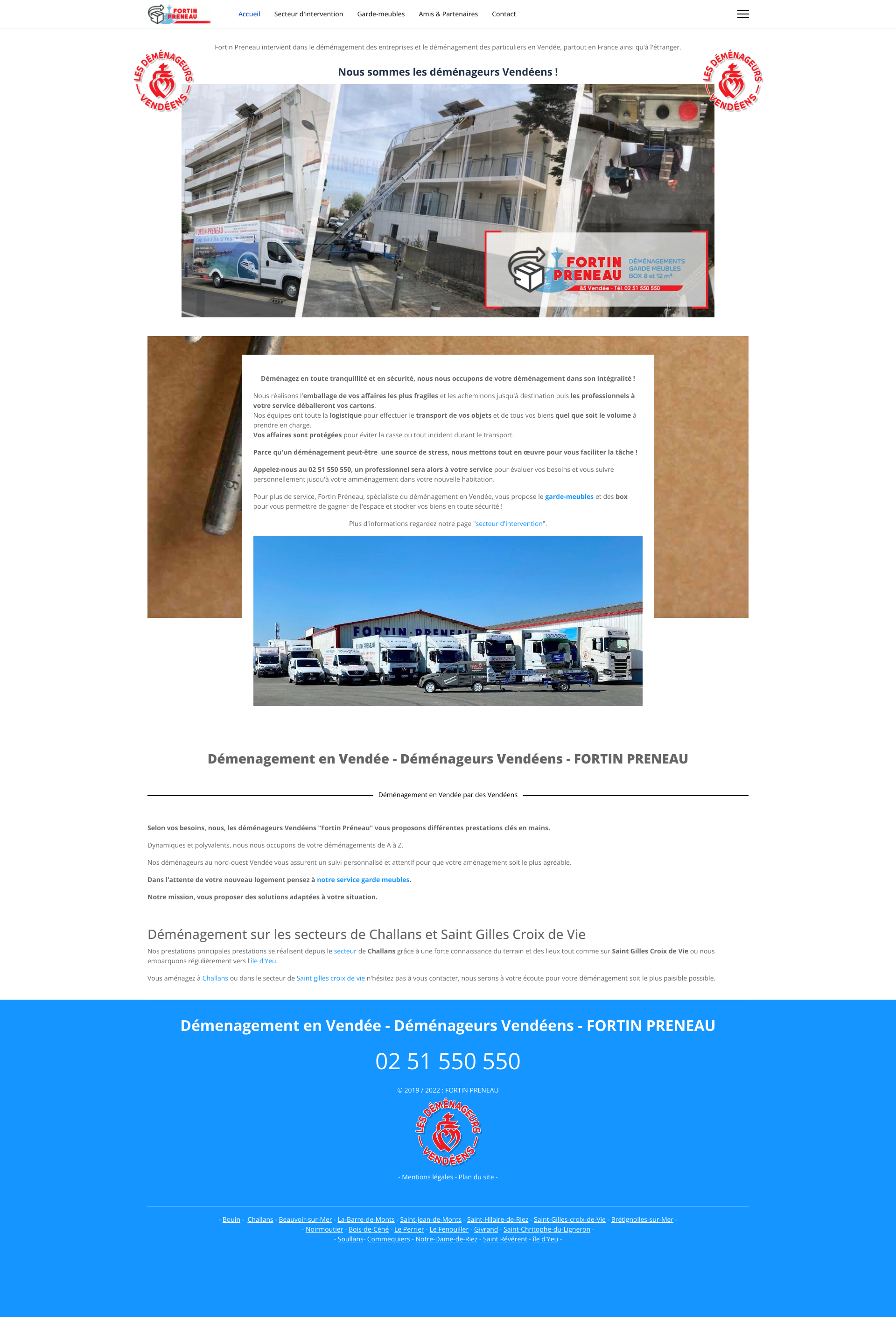 Aperçu du site