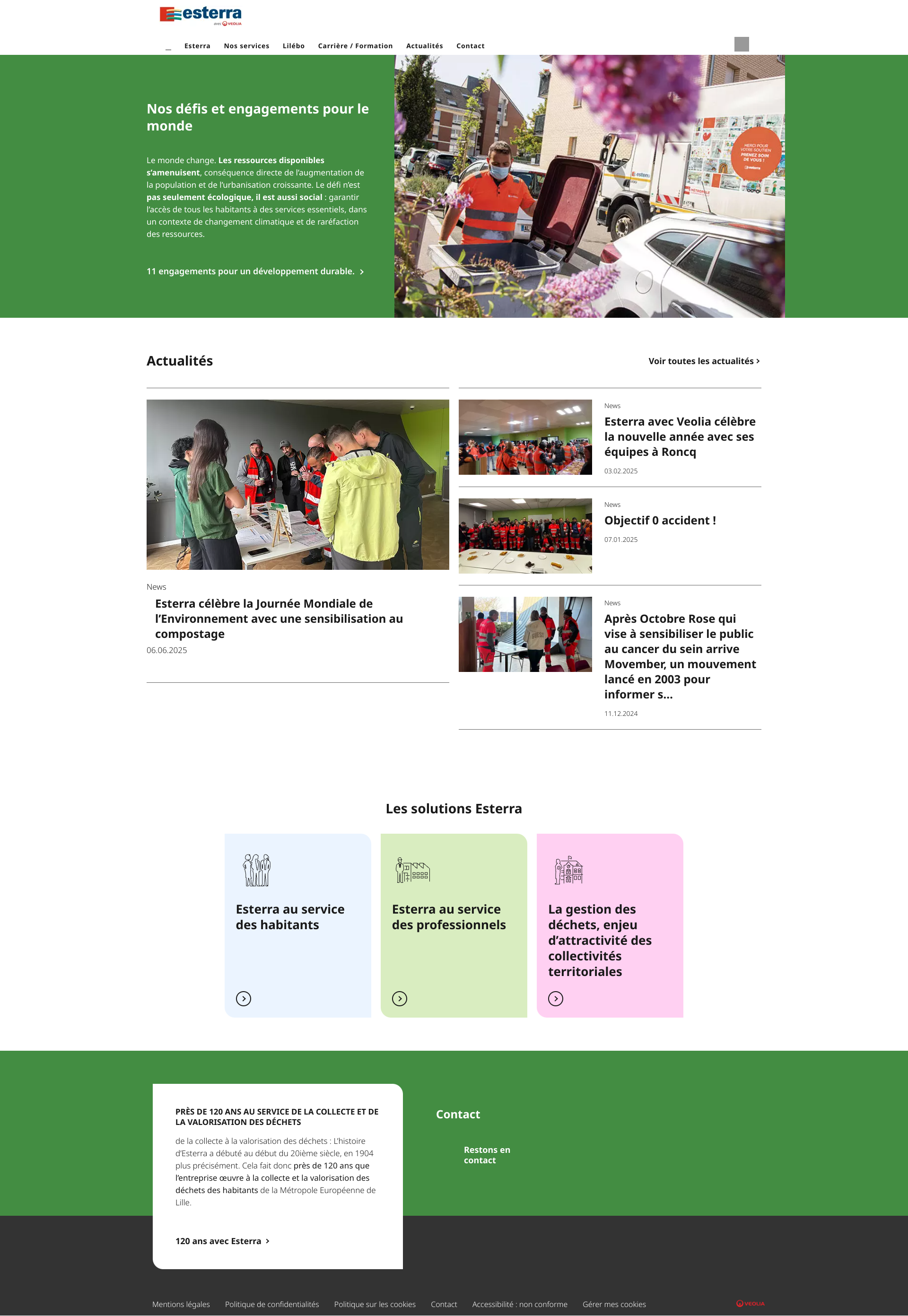 Aperçu du site
