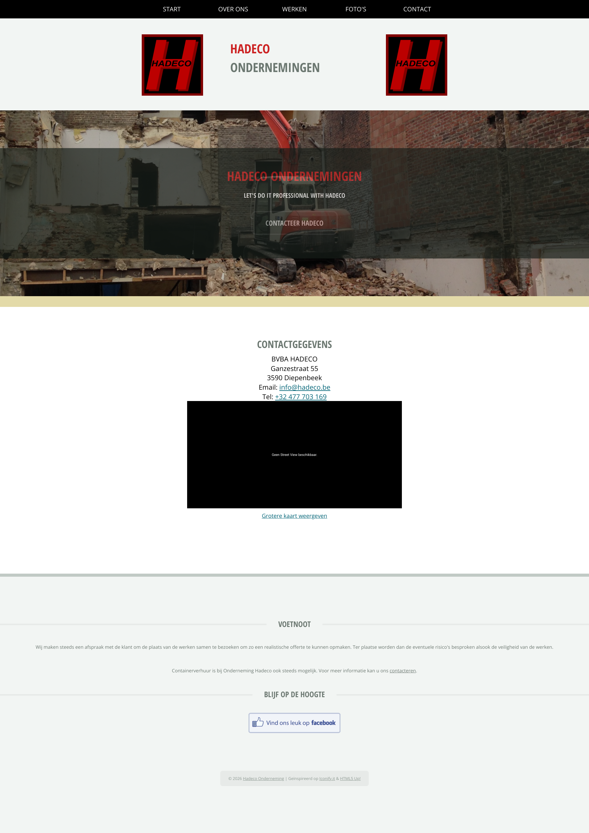 Aperçu du site