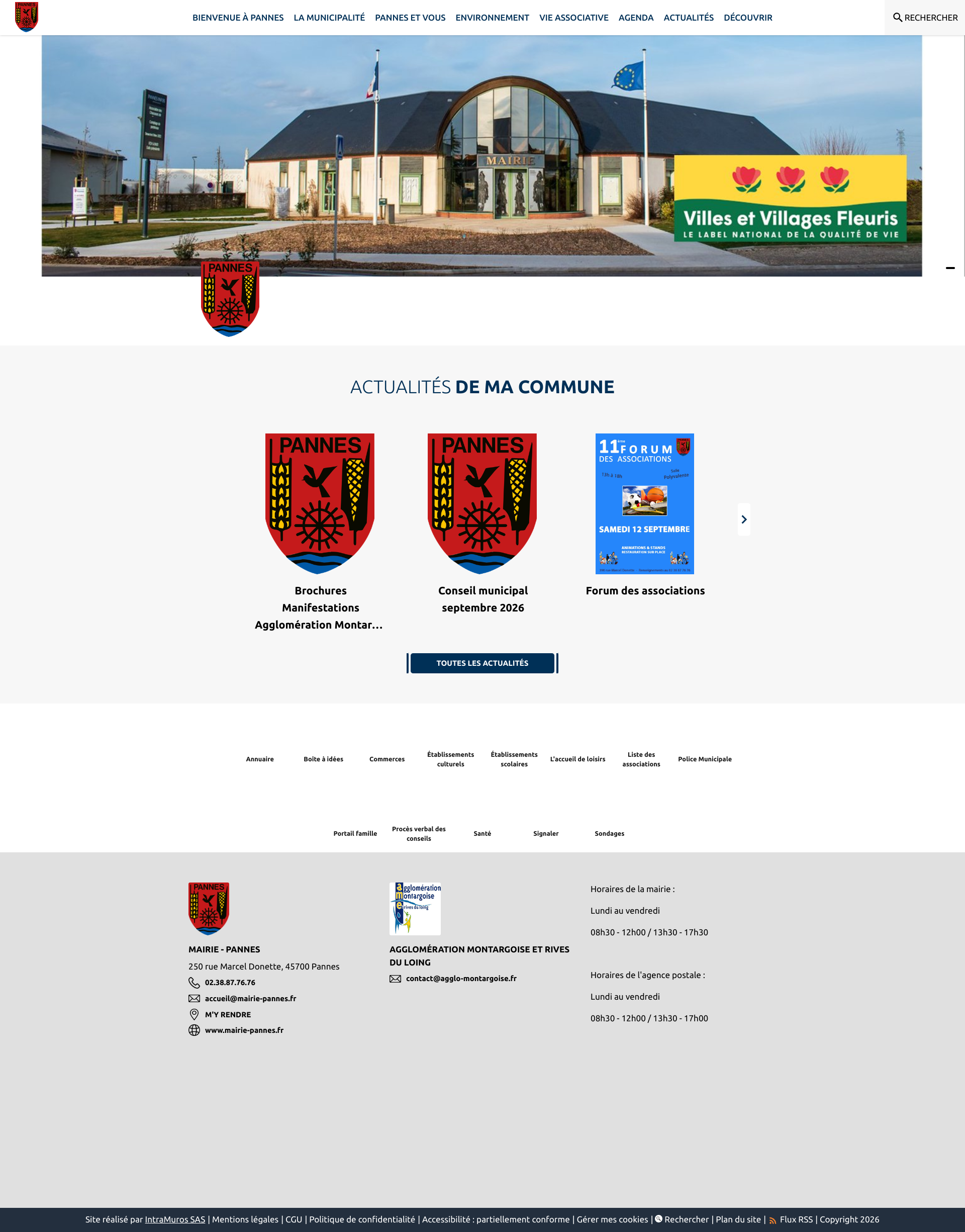 Aperçu du site