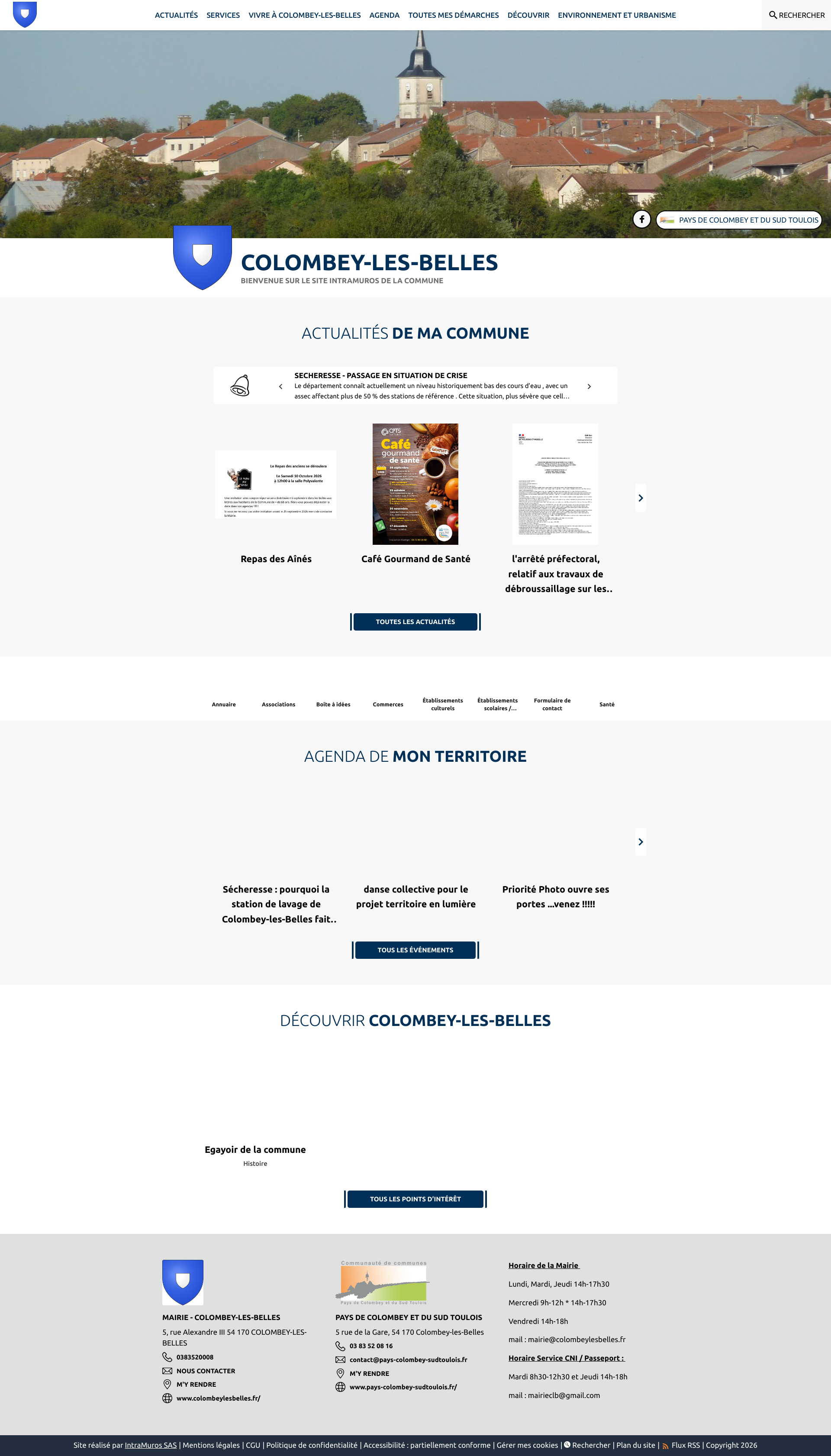 Aperçu du site