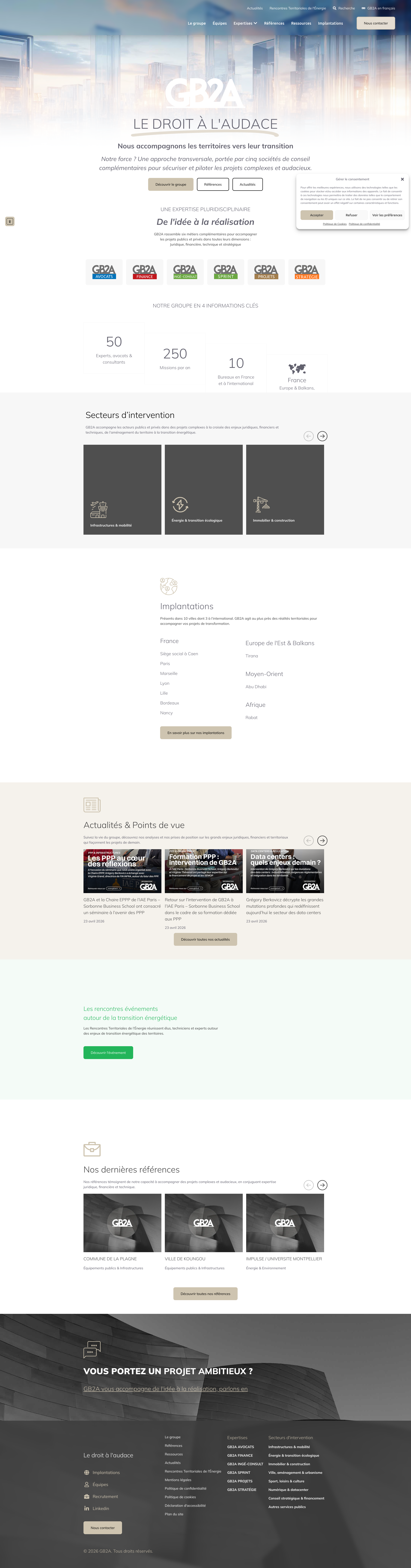 Aperçu du site