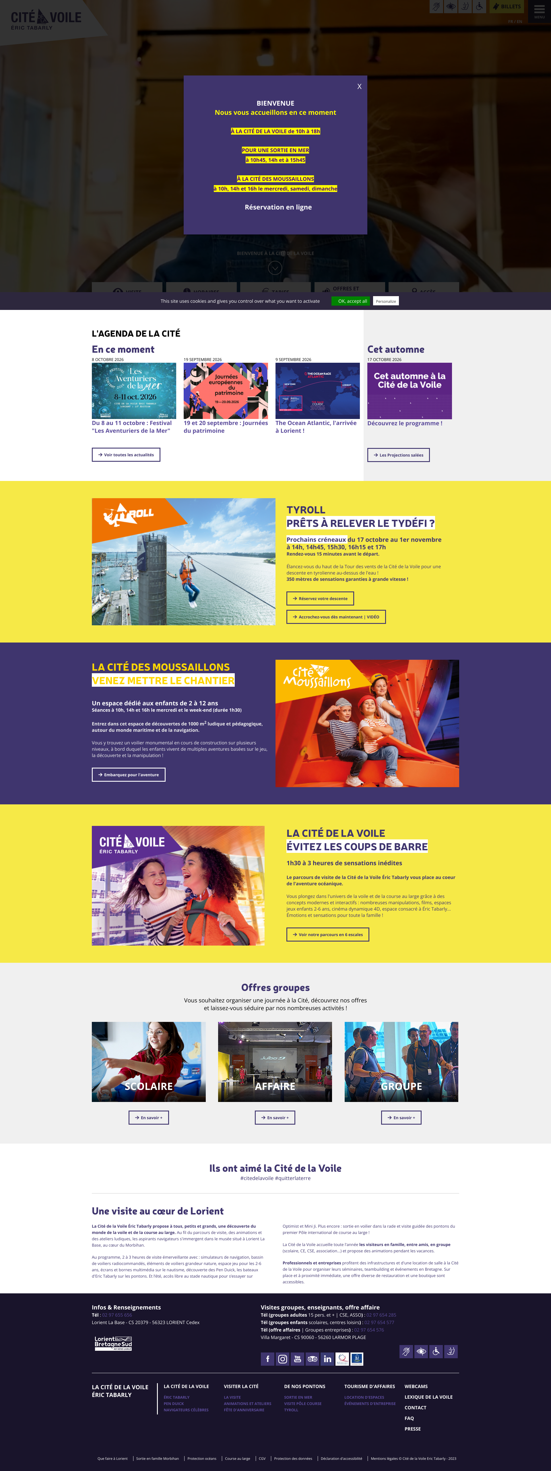 Aperçu du site