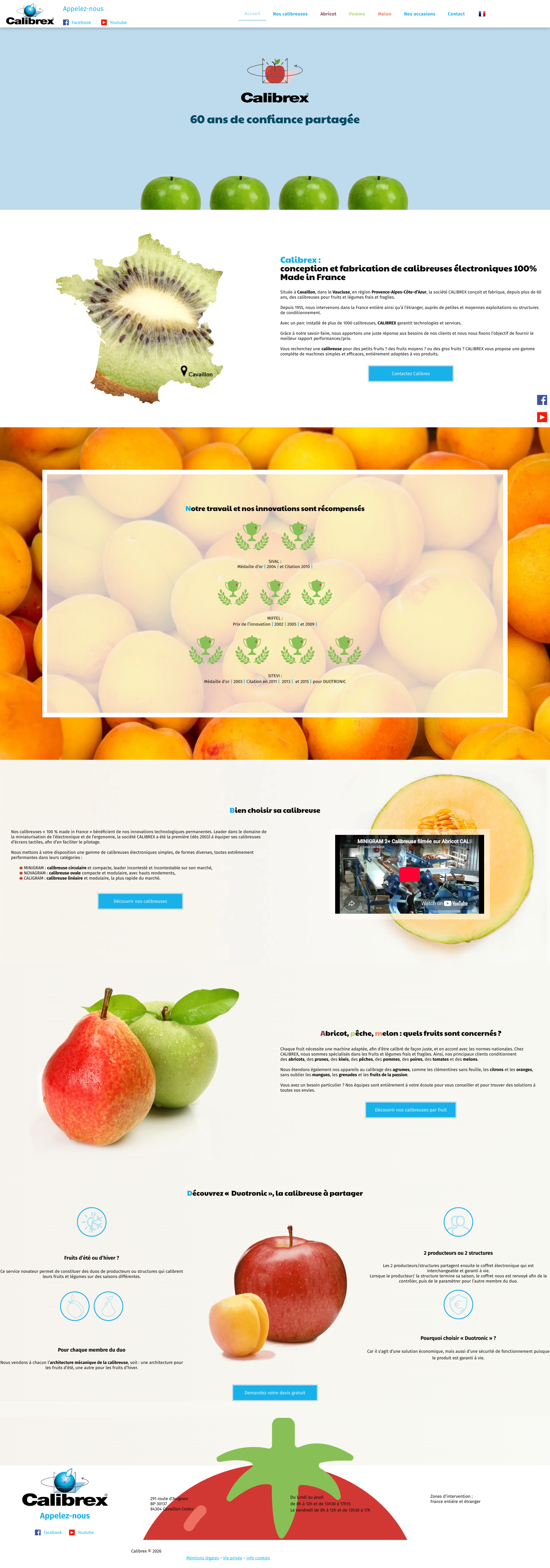 Aperçu du site