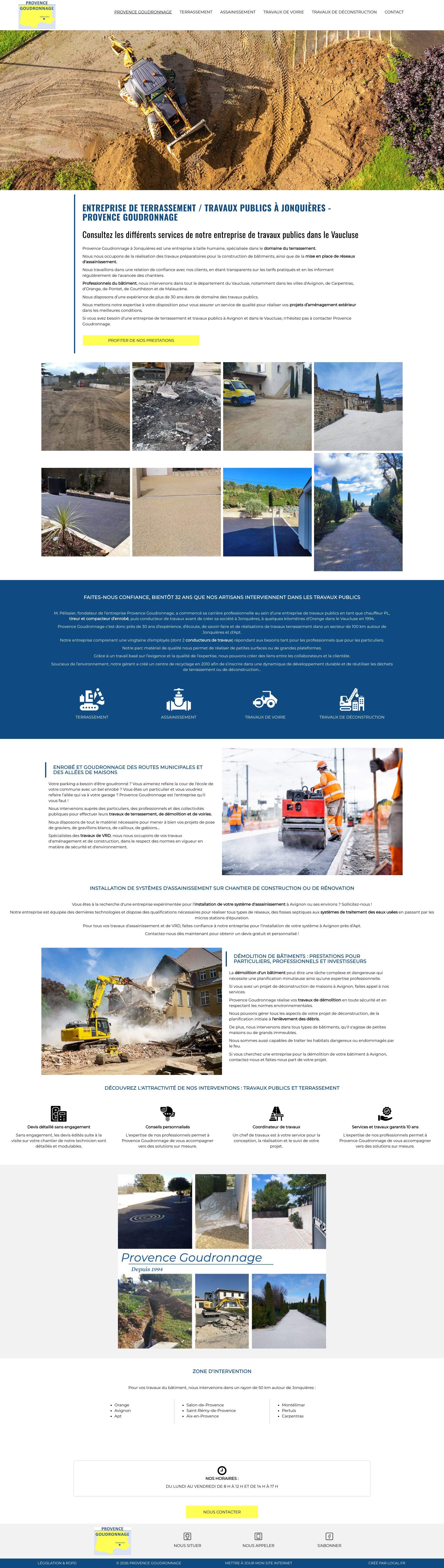 Aperçu du site