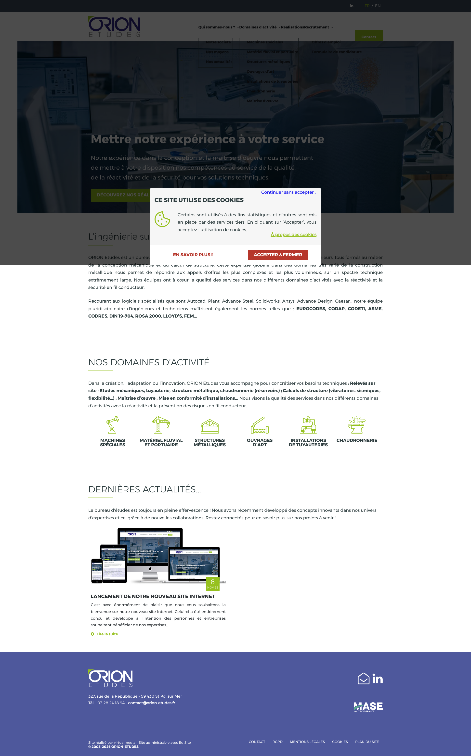 Aperçu du site