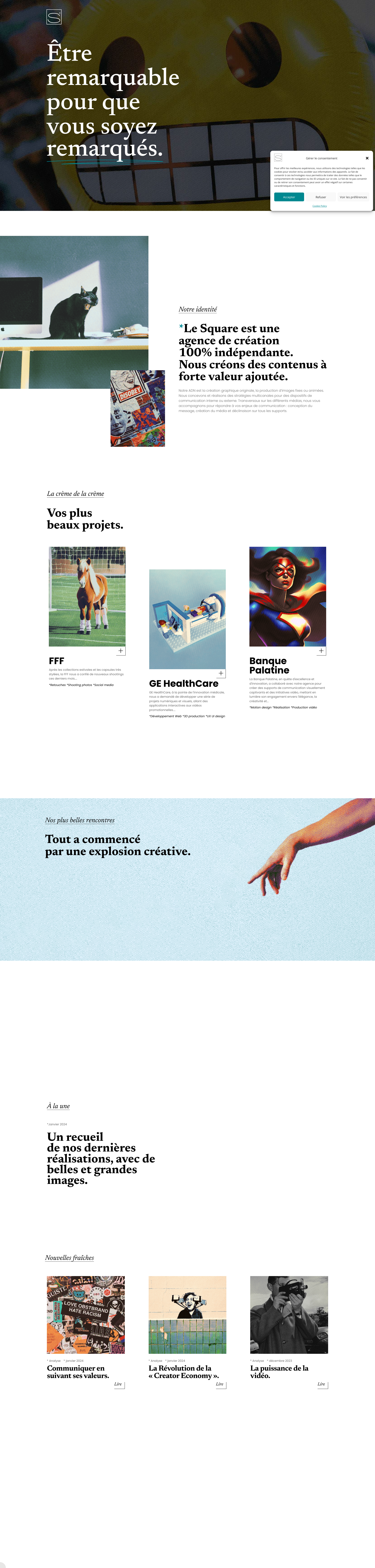 Aperçu du site