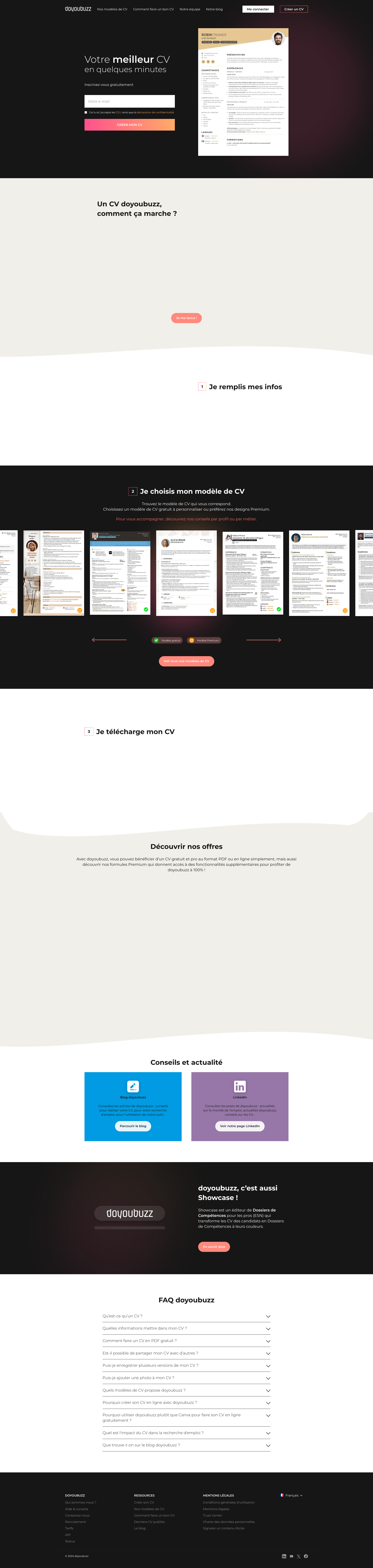 Aperçu du site