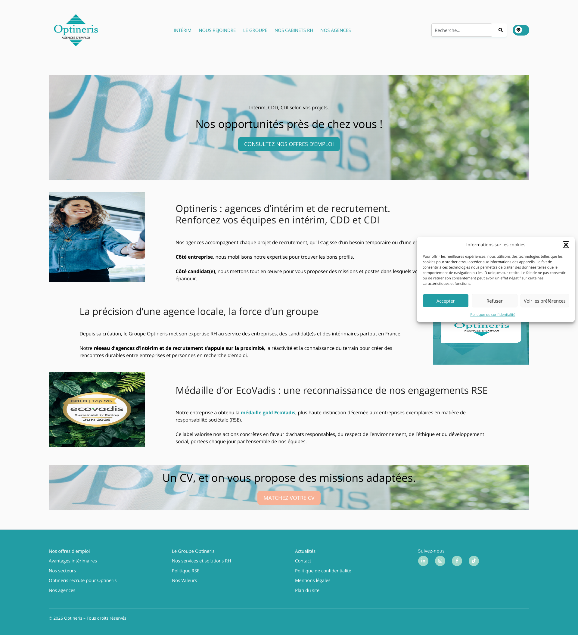 Aperçu du site