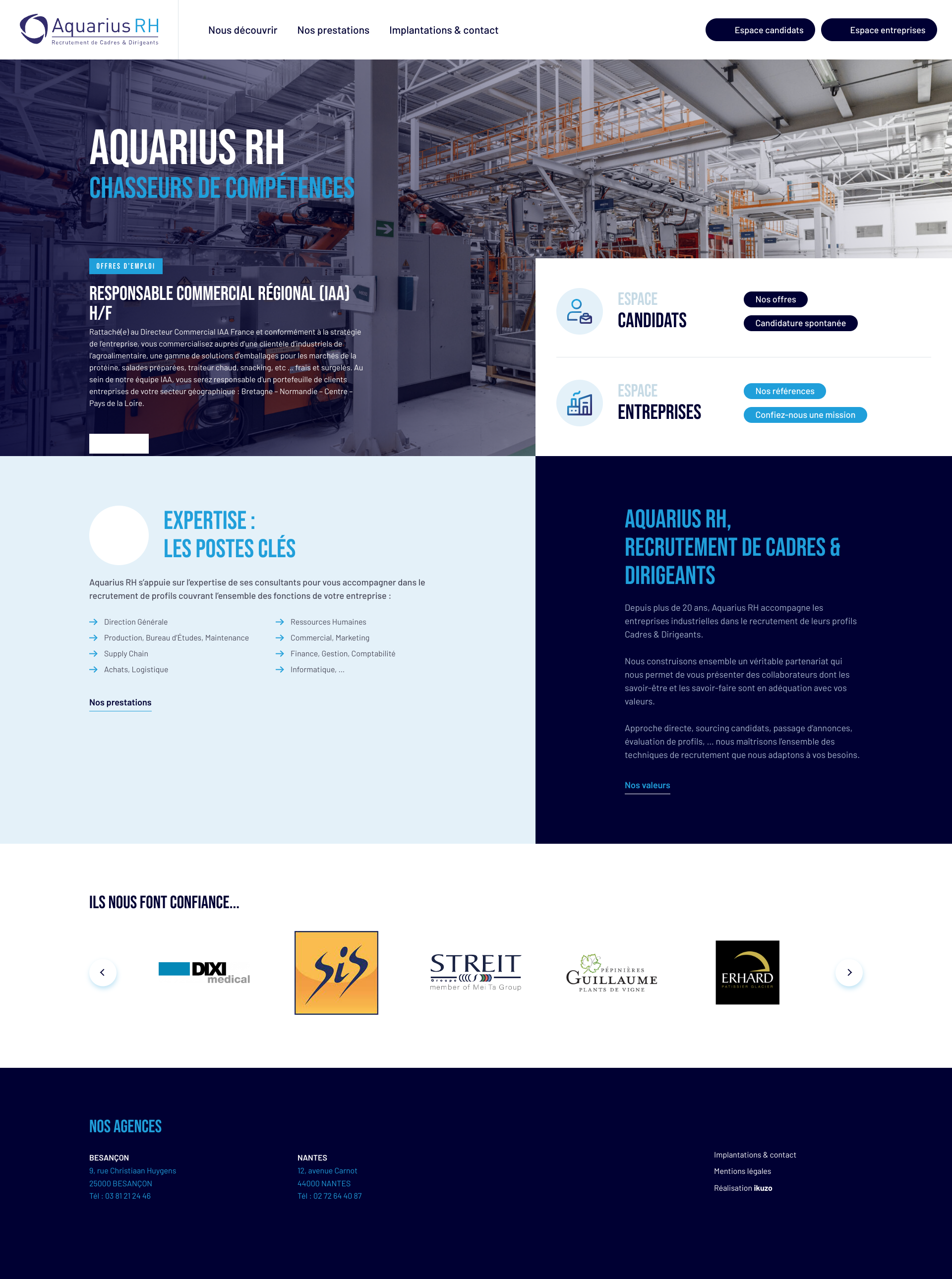 Aperçu du site