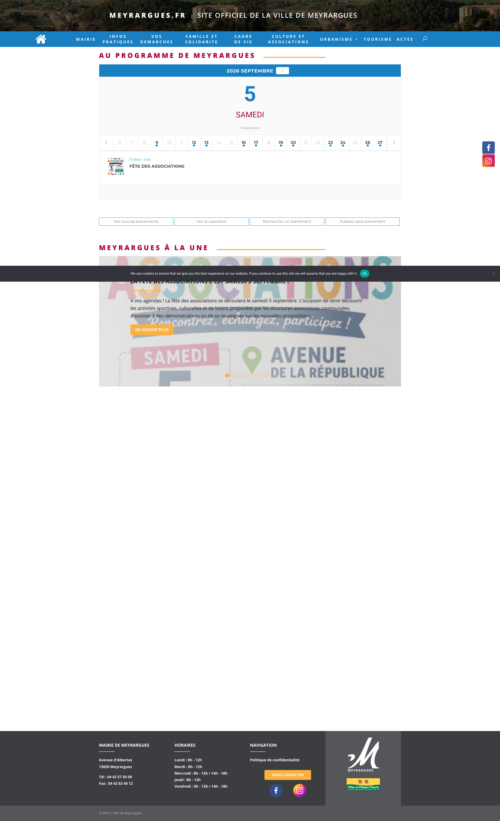 Aperçu du site