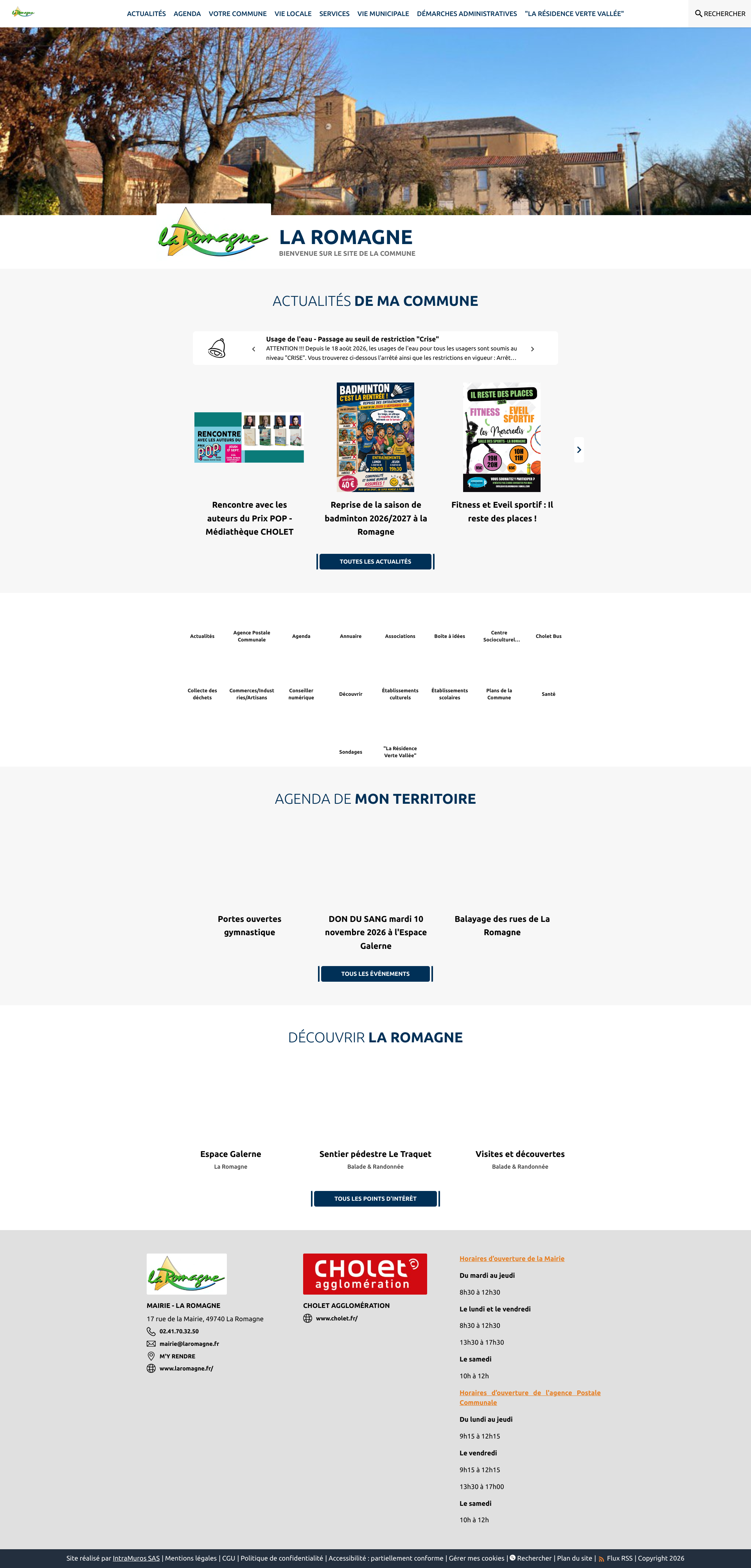 Aperçu du site
