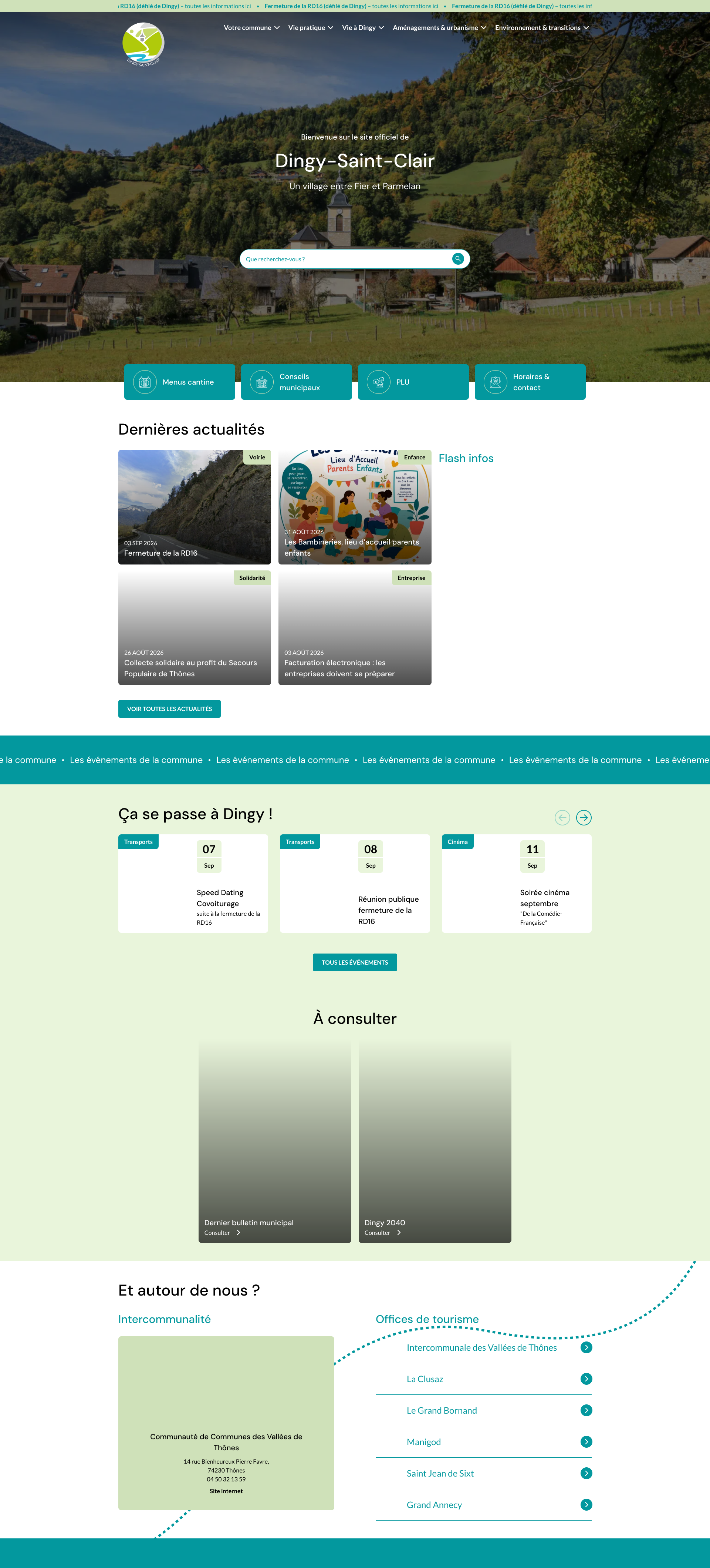 Aperçu du site