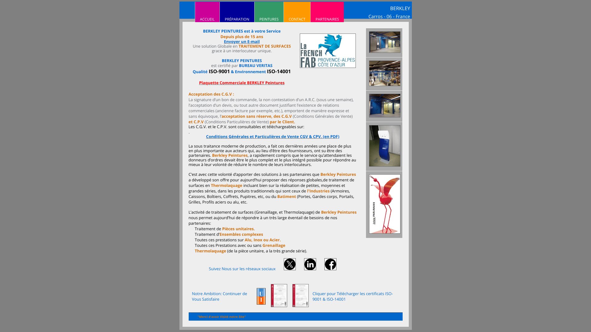 Aperçu du site