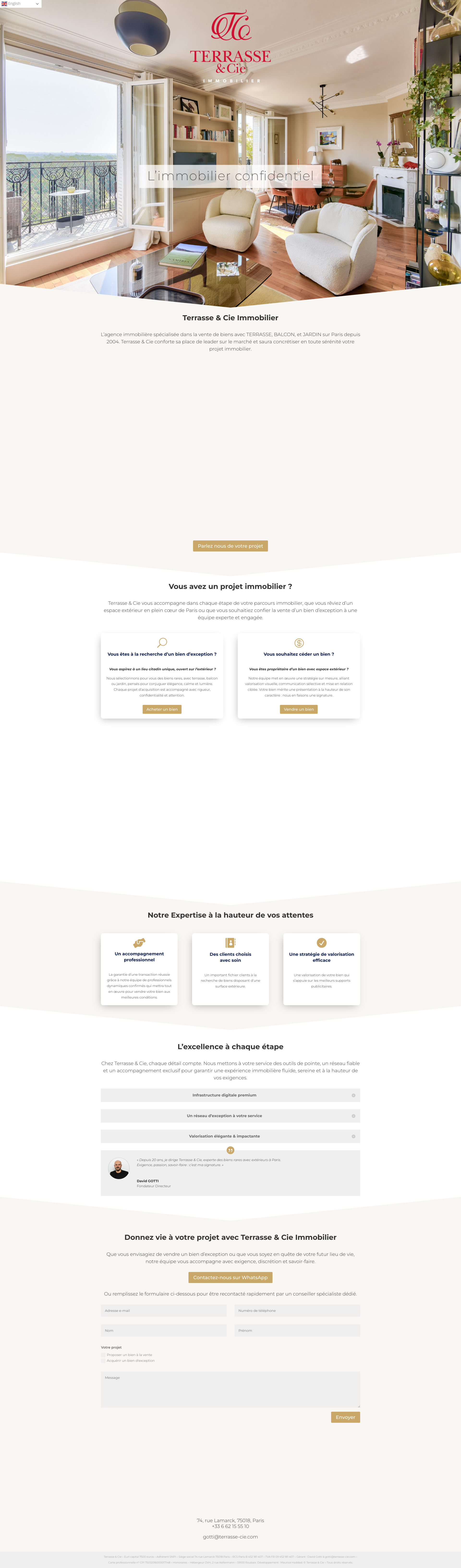 Aperçu du site