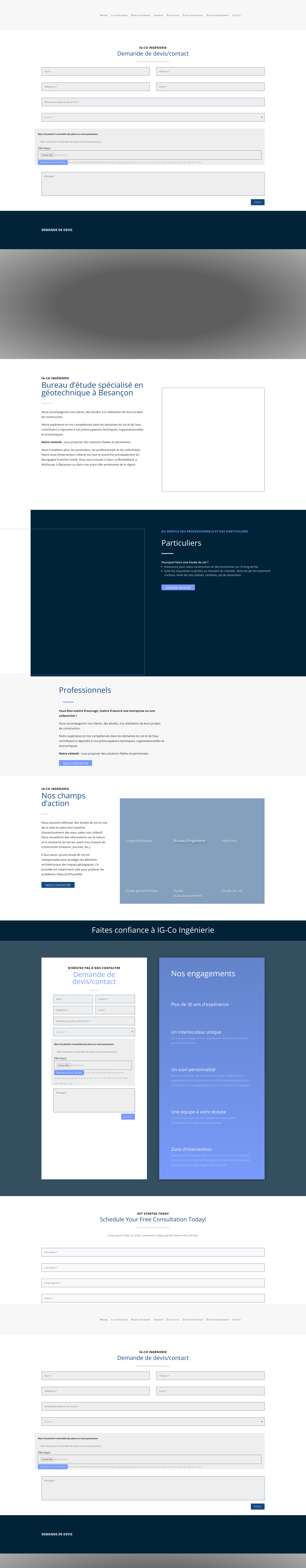 Aperçu du site