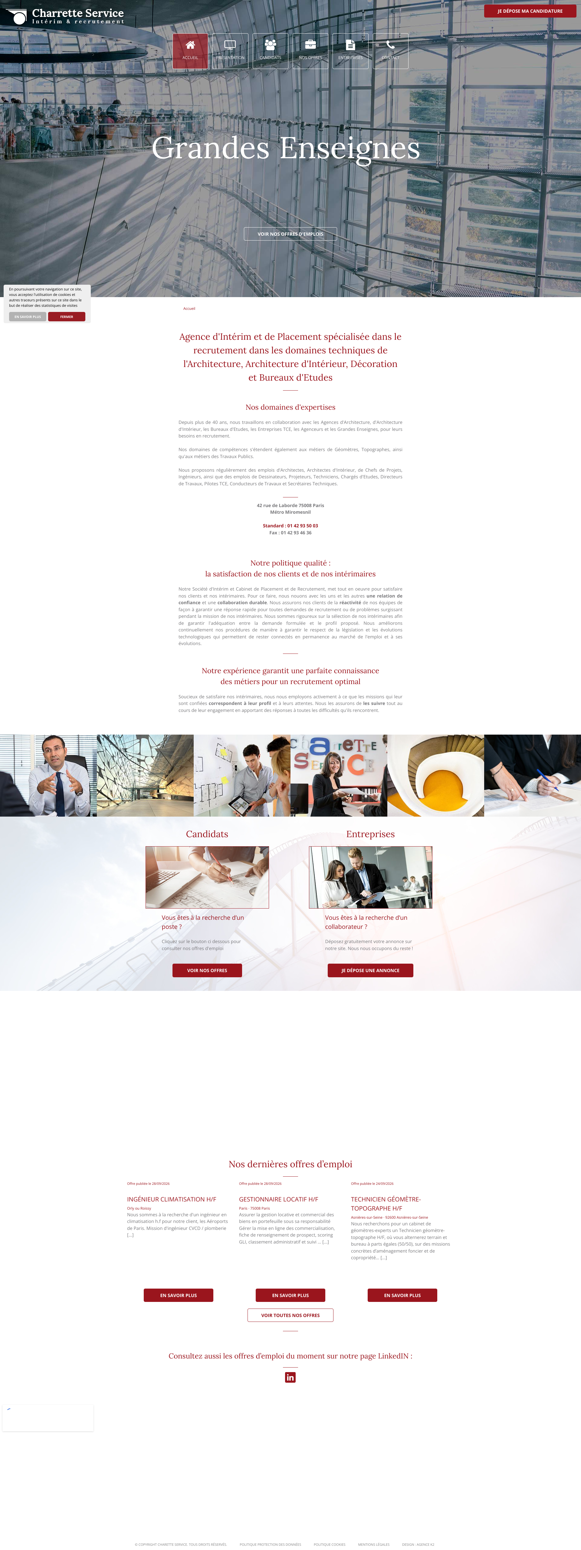 Aperçu du site