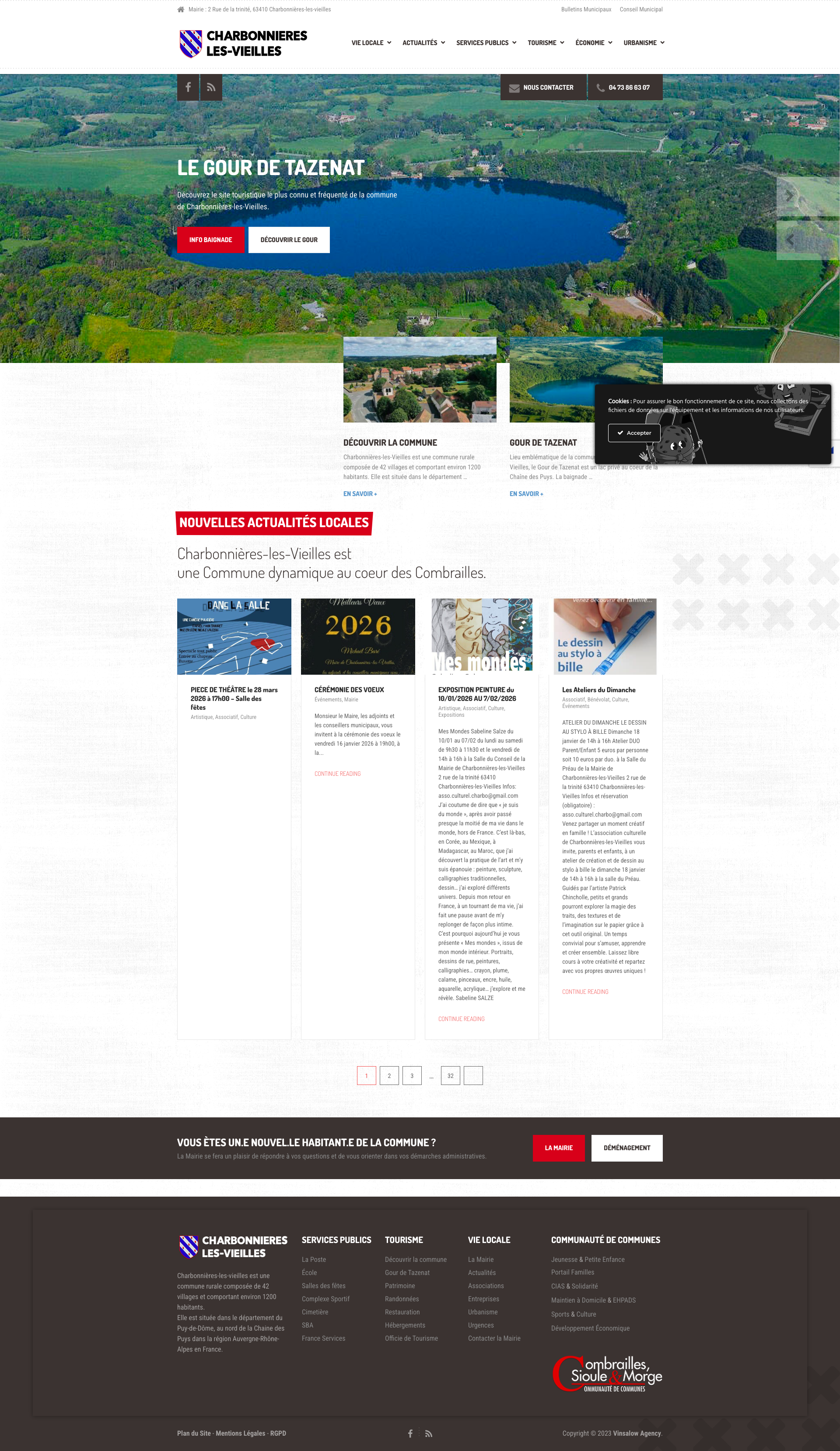 Aperçu du site