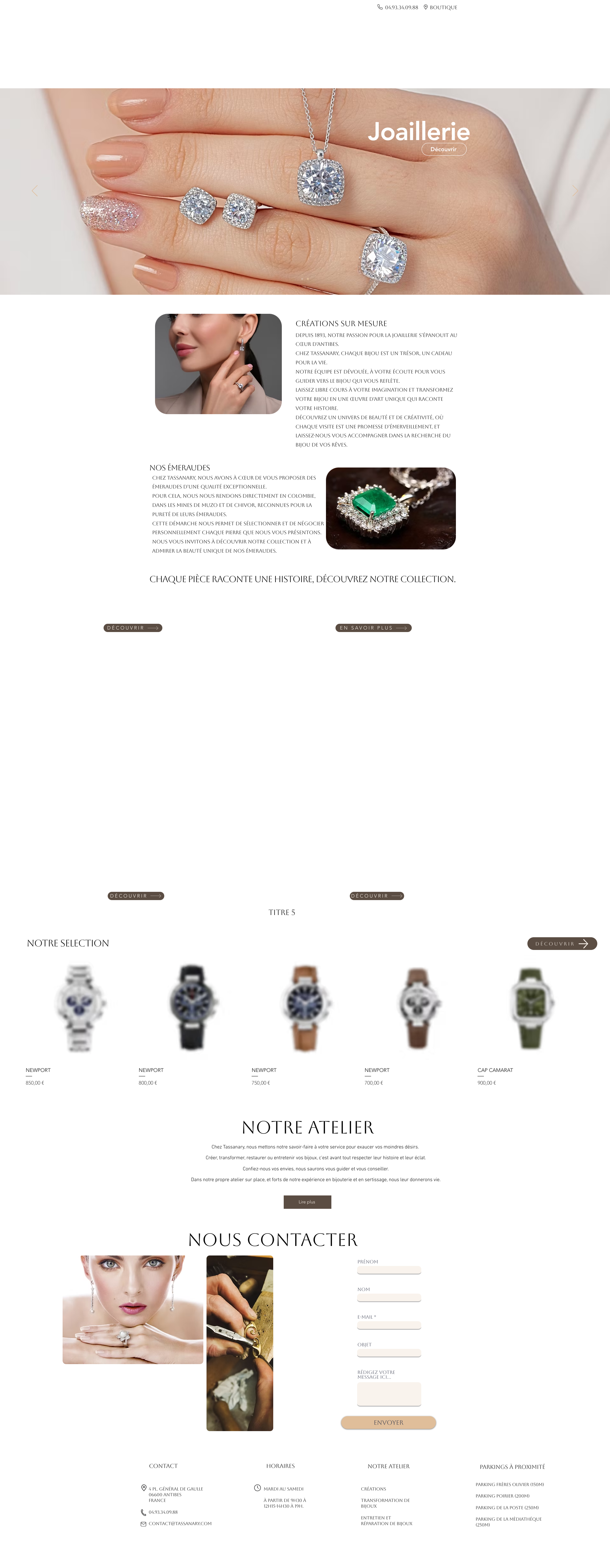 Aperçu du site