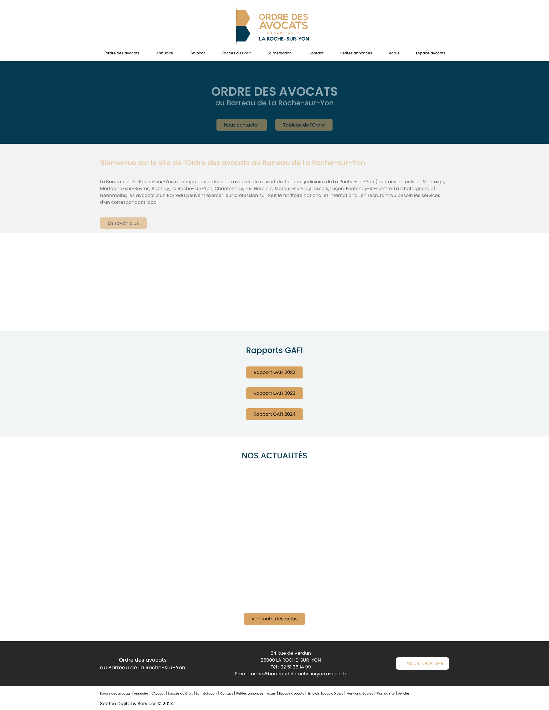 Aperçu du site