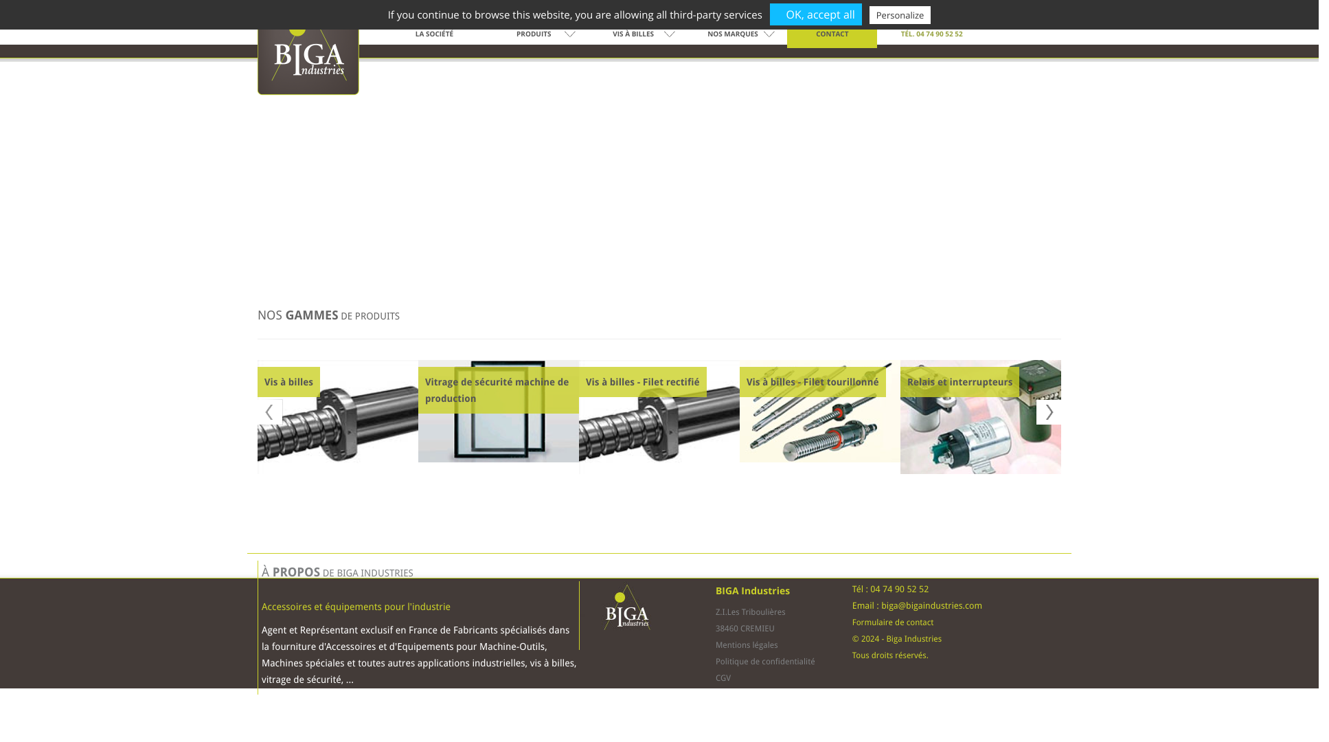 Aperçu du site