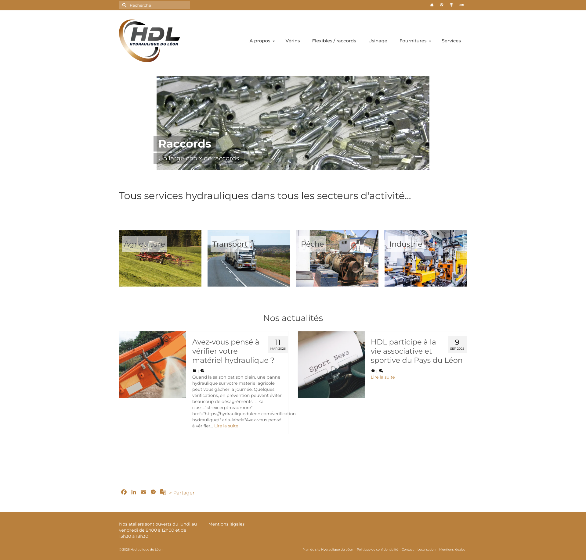 Aperçu du site