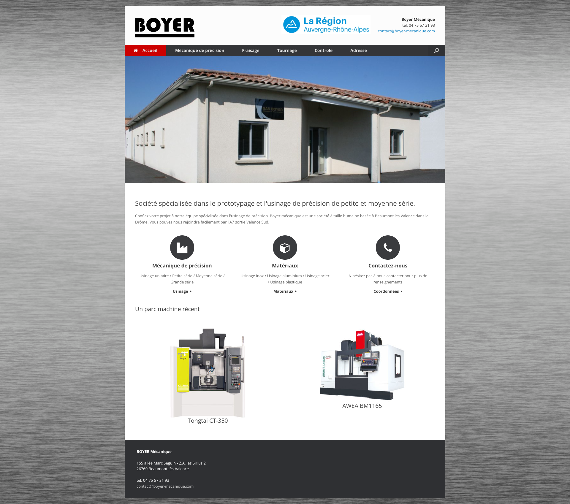 Aperçu du site