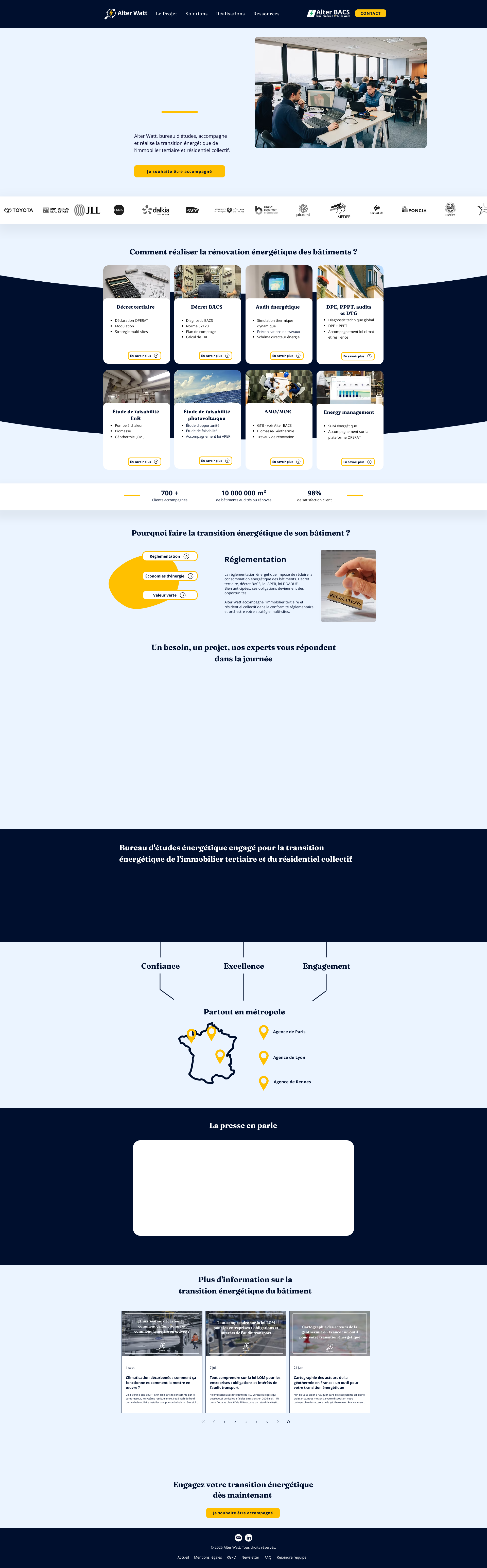 Aperçu du site