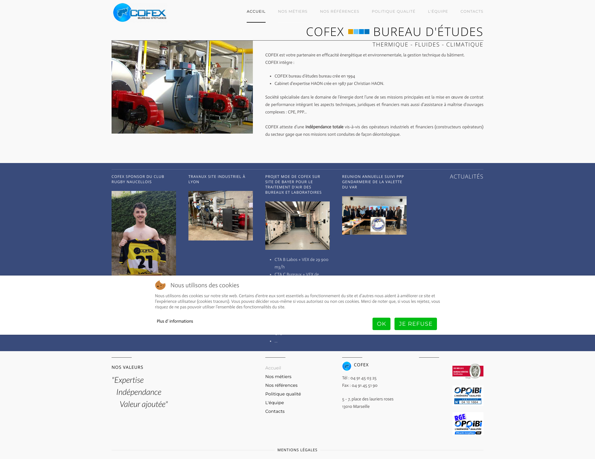 Aperçu du site