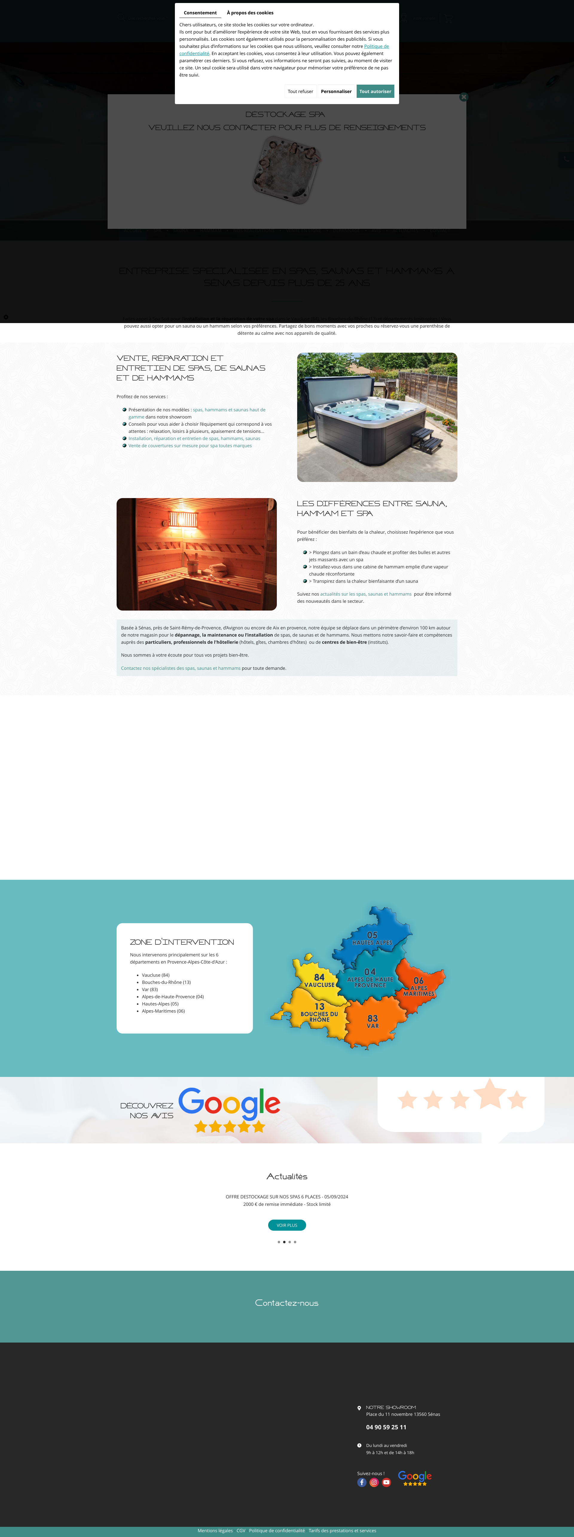 Aperçu du site