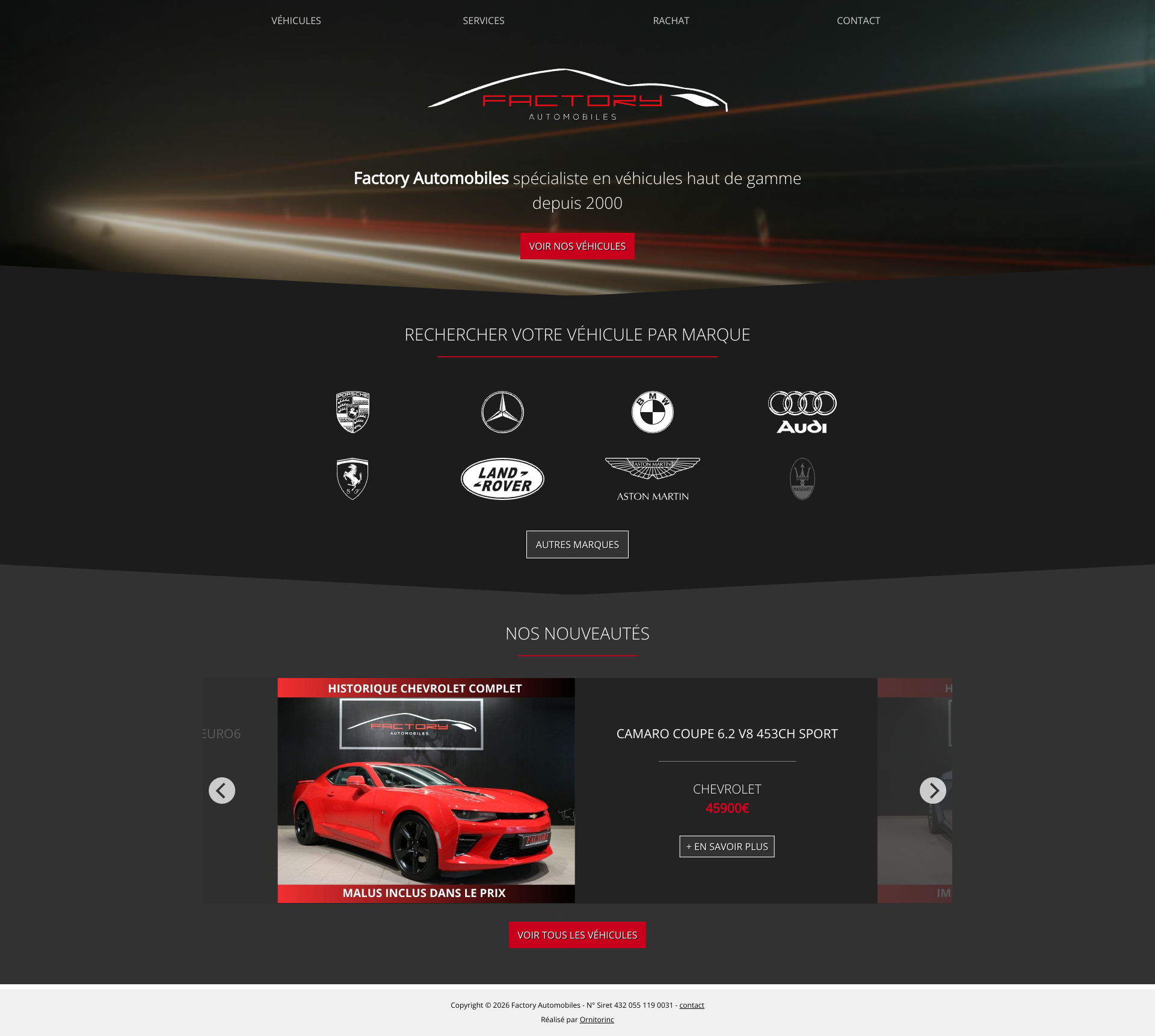 Aperçu du site