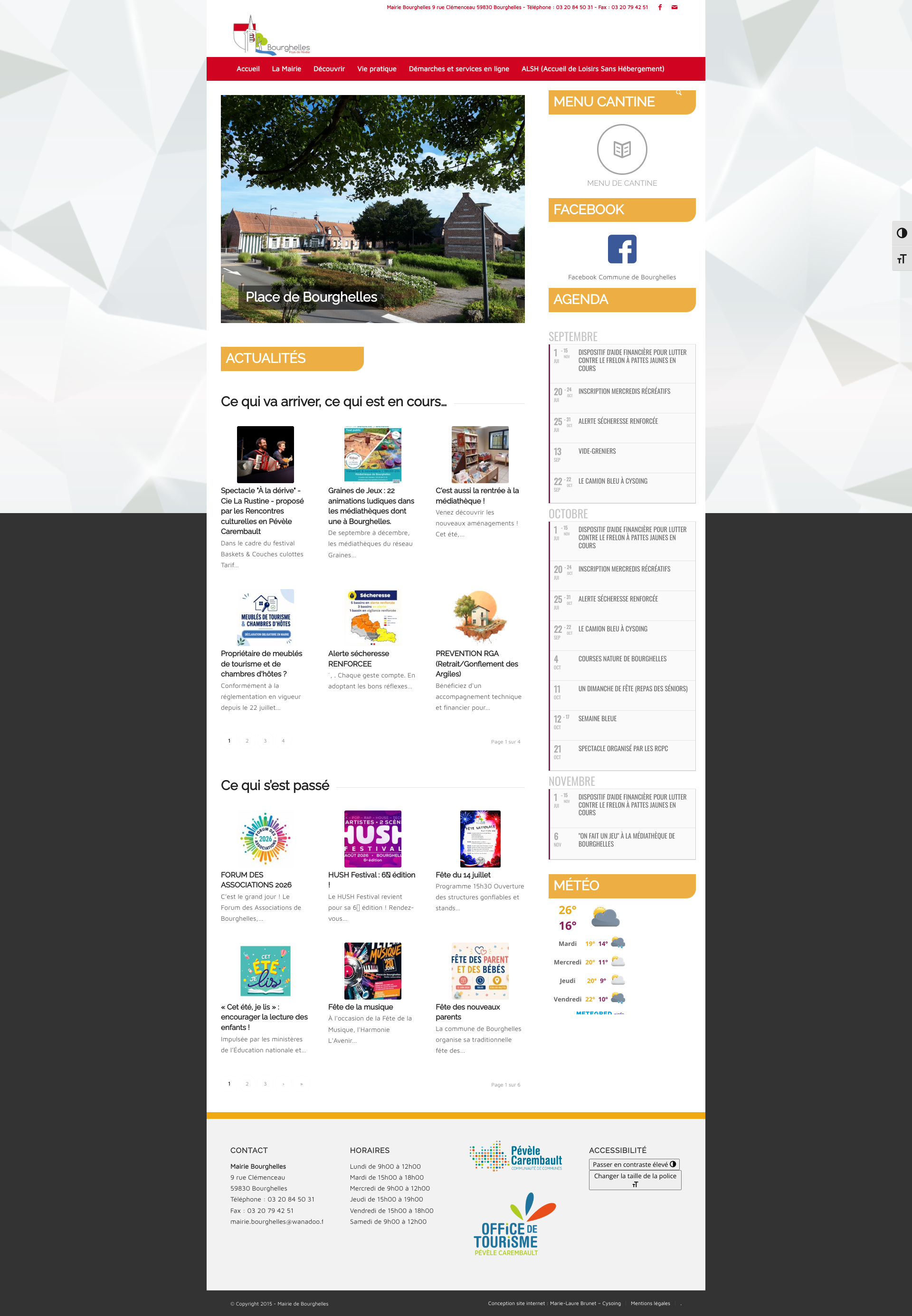Aperçu du site