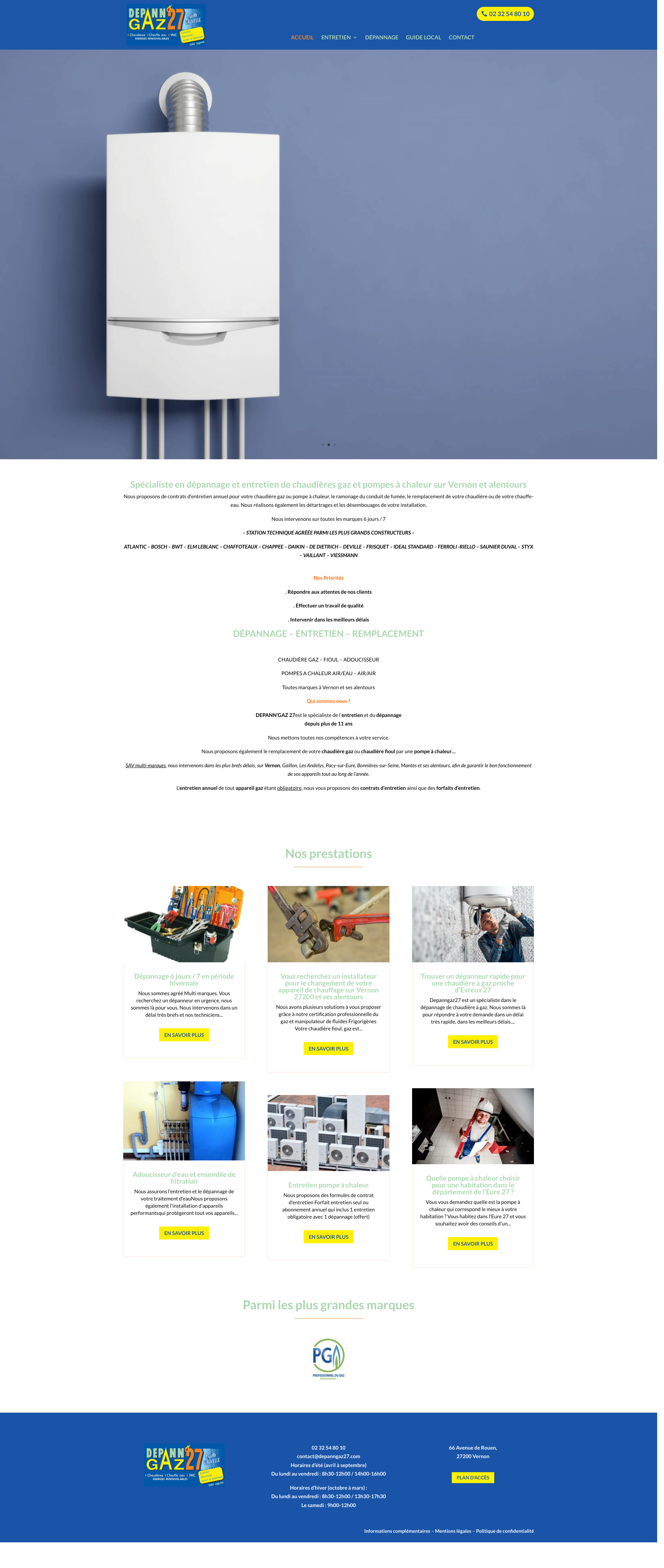 Aperçu du site