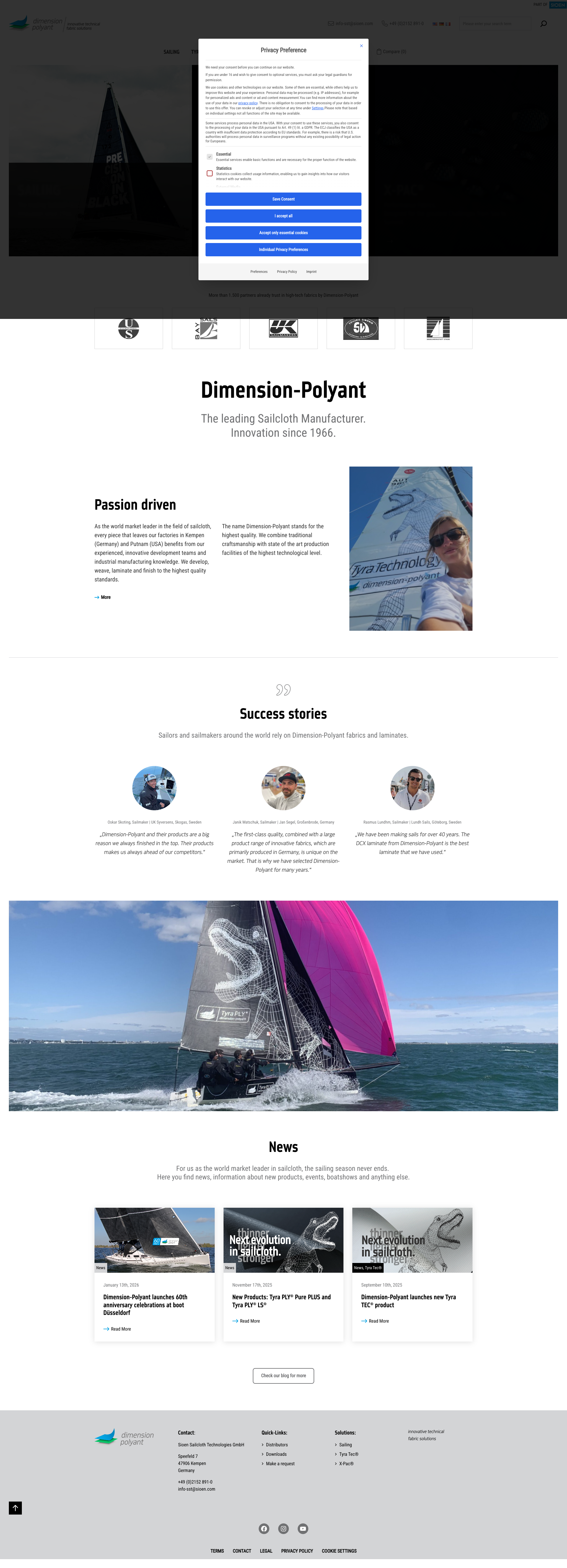 Aperçu du site