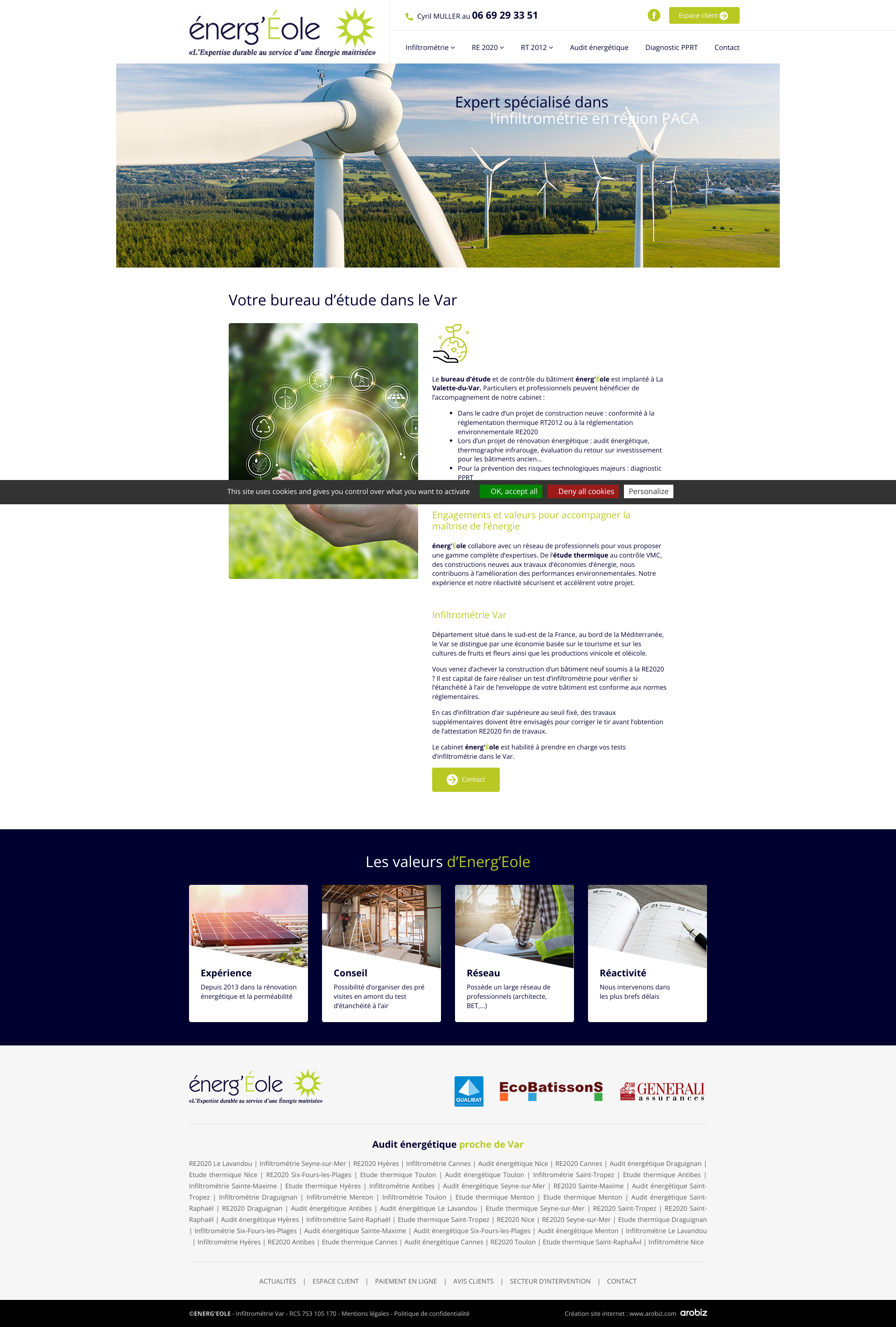 Aperçu du site
