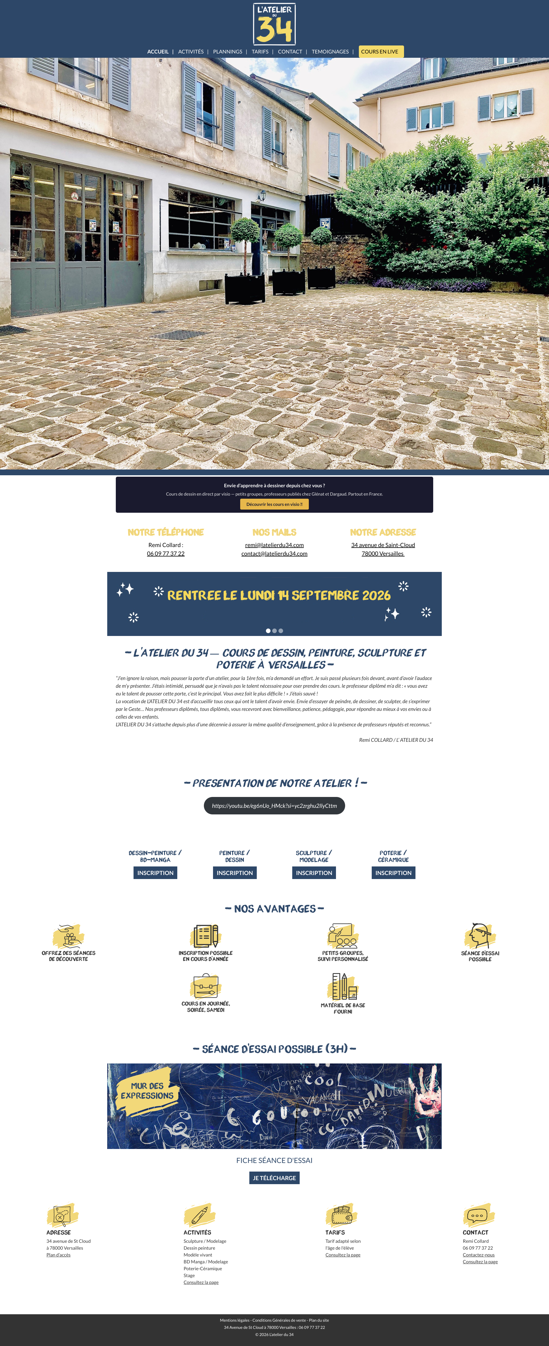 Aperçu du site