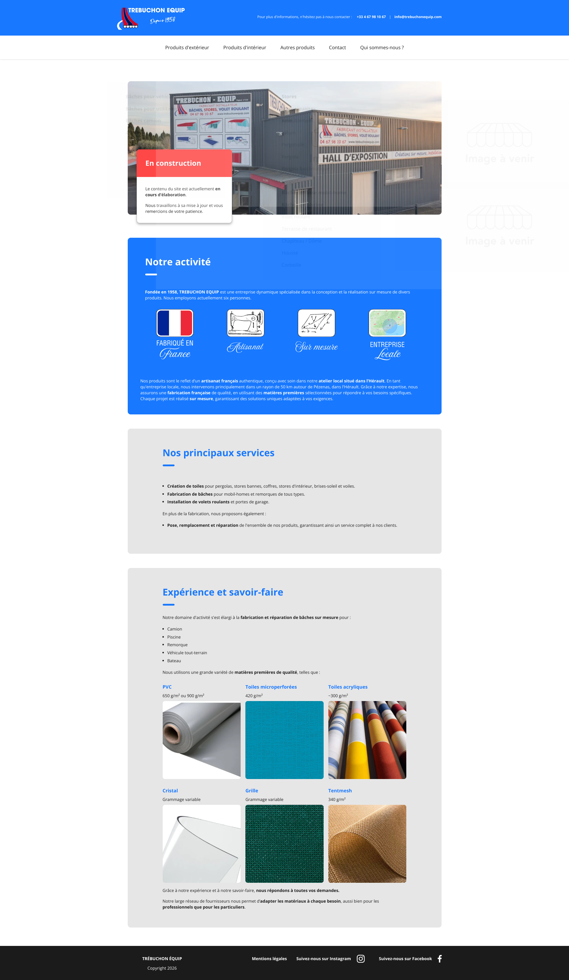 Aperçu du site