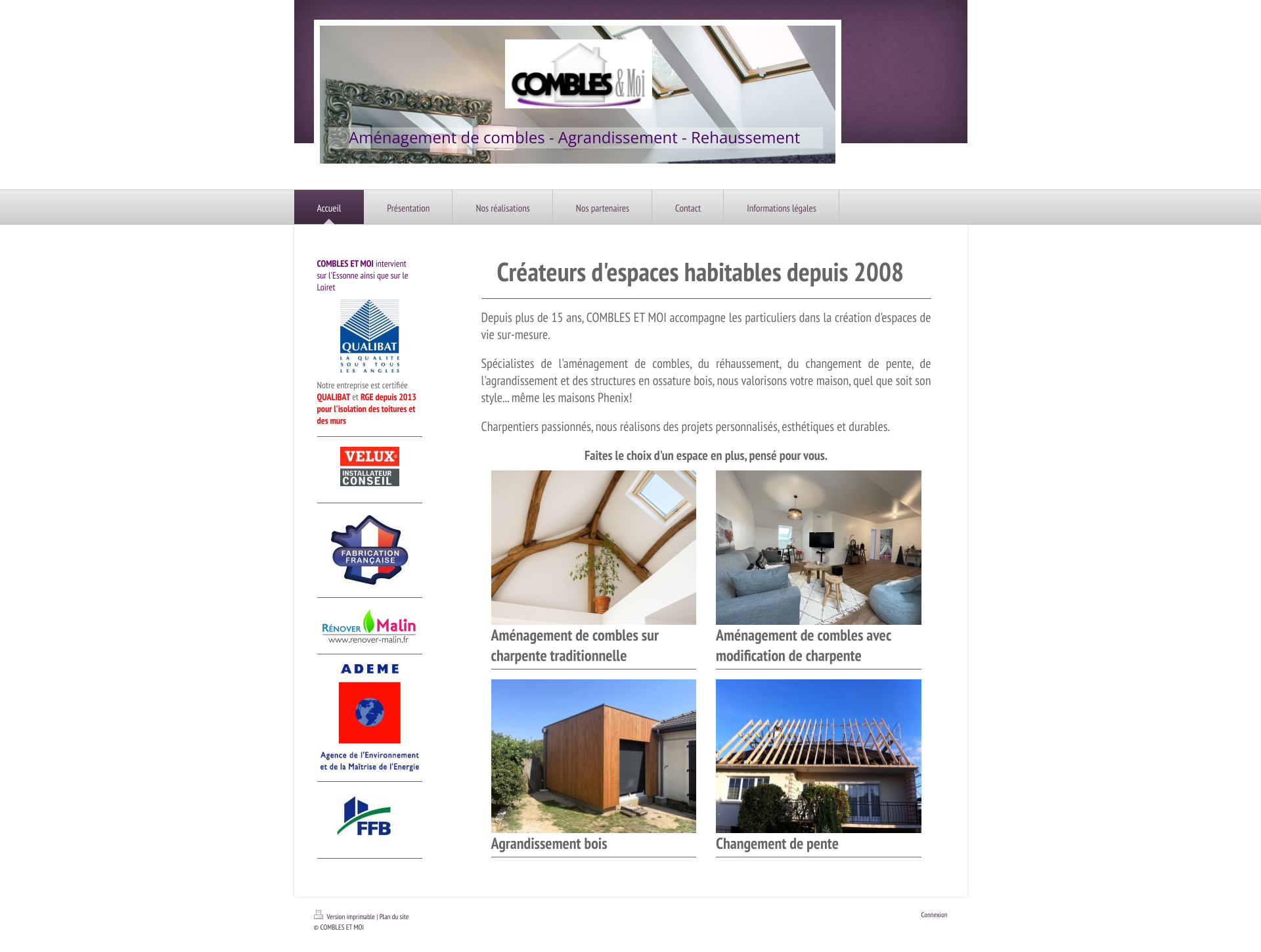 Aperçu du site