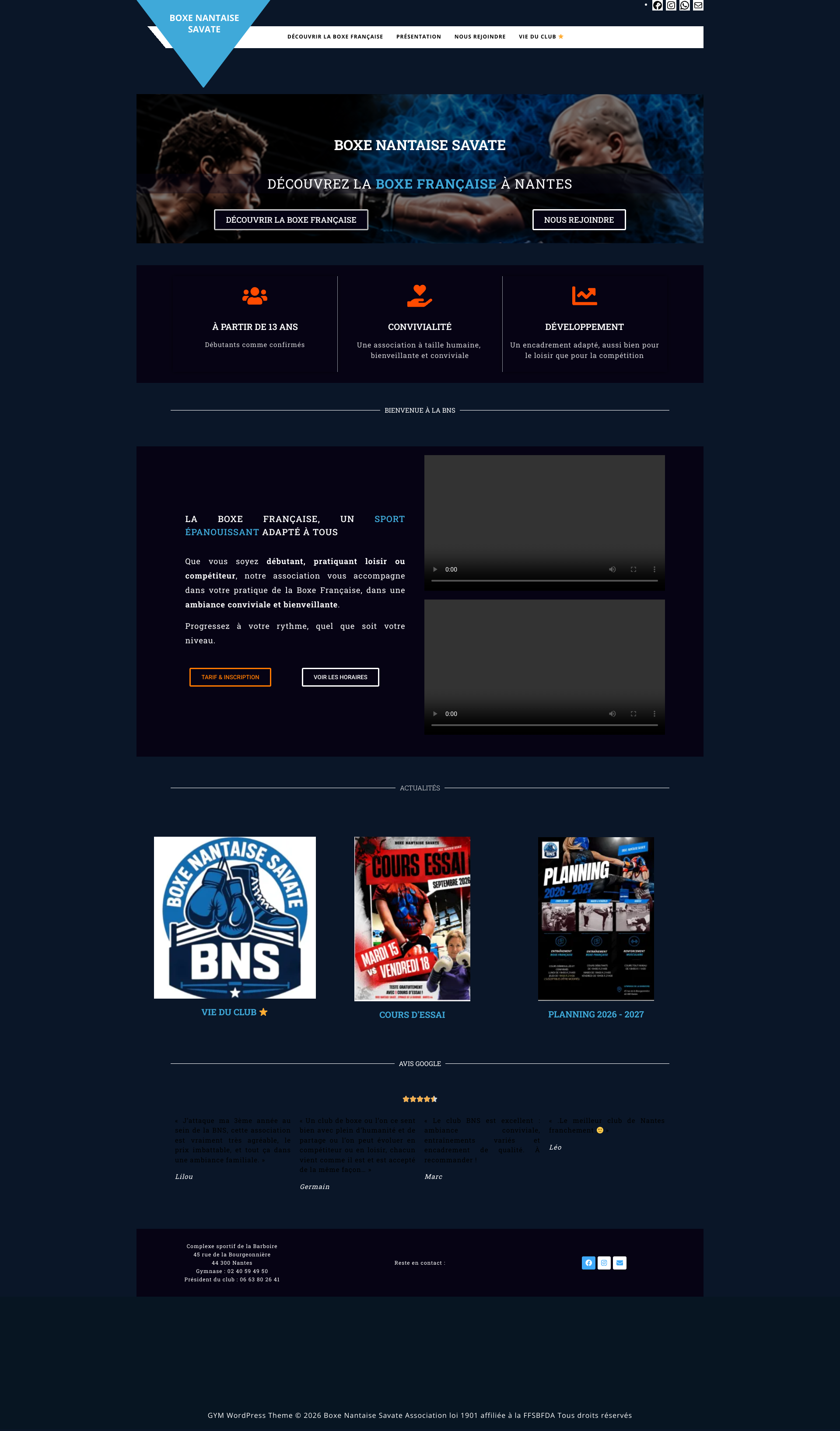 Aperçu du site