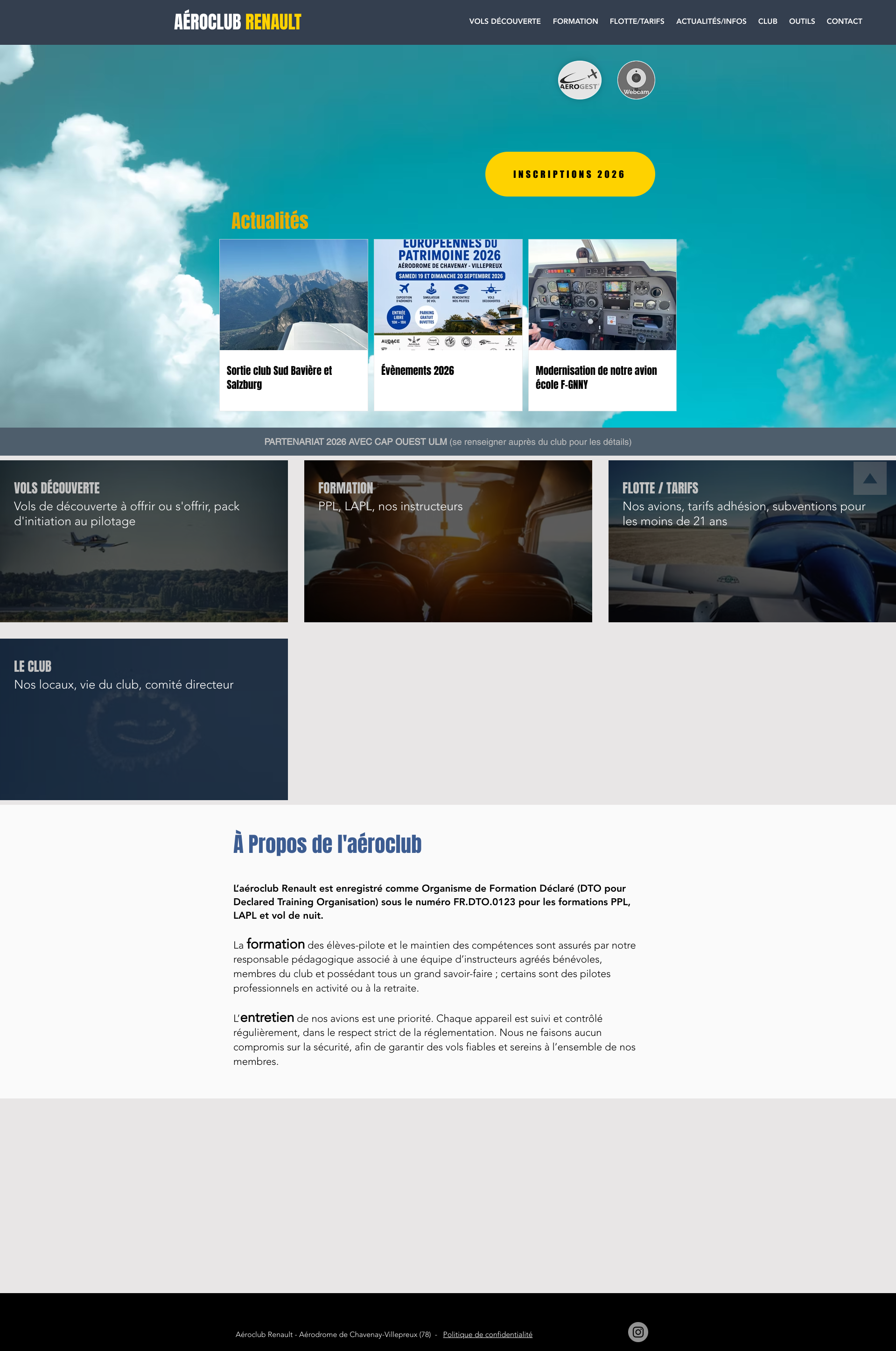 Aperçu du site