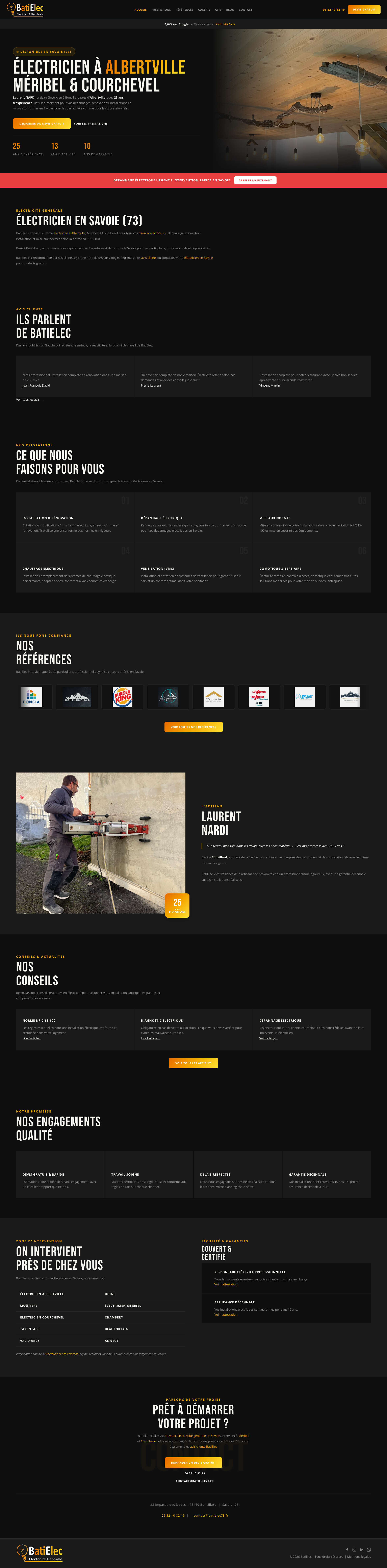 Aperçu du site