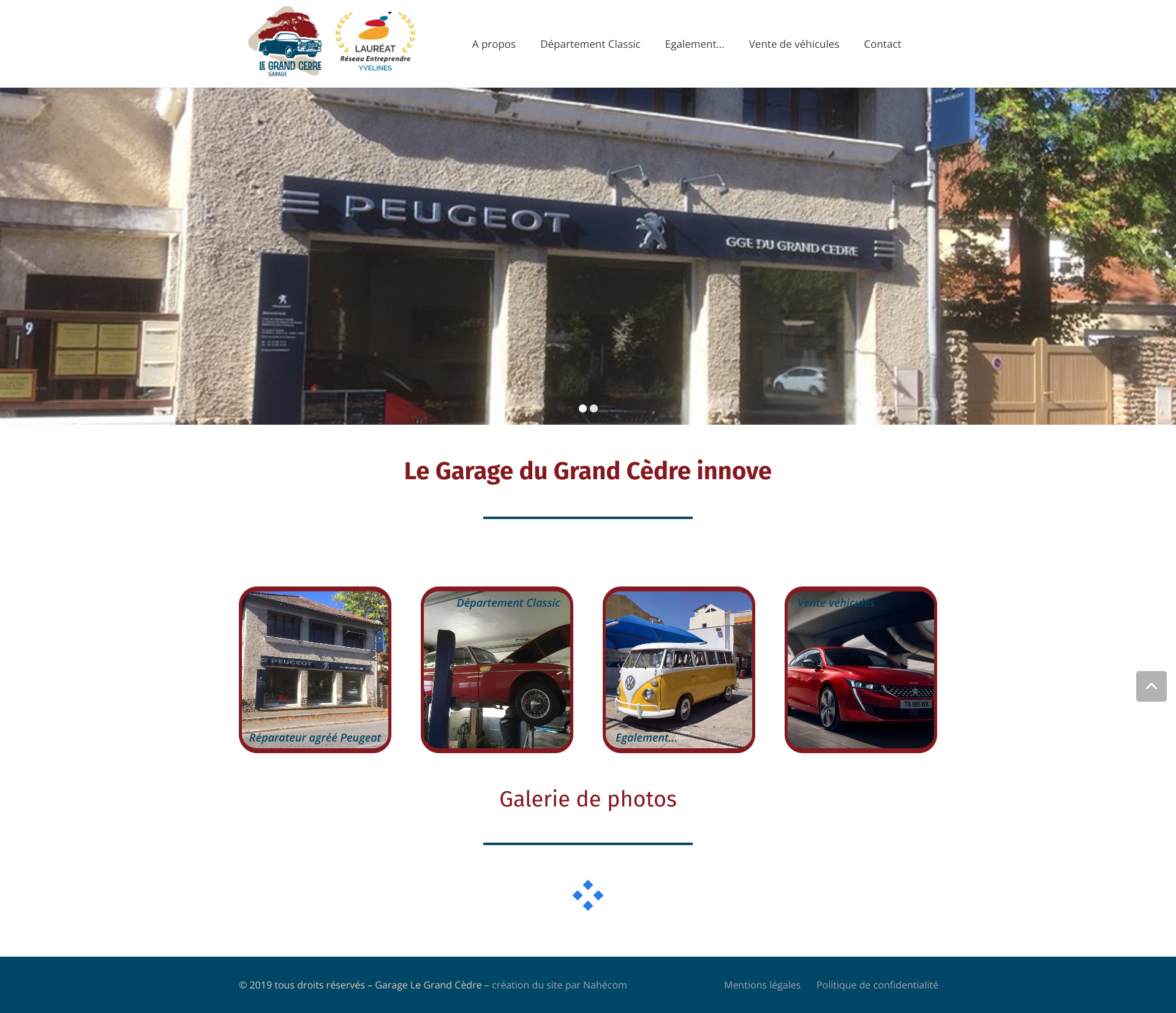 Aperçu du site