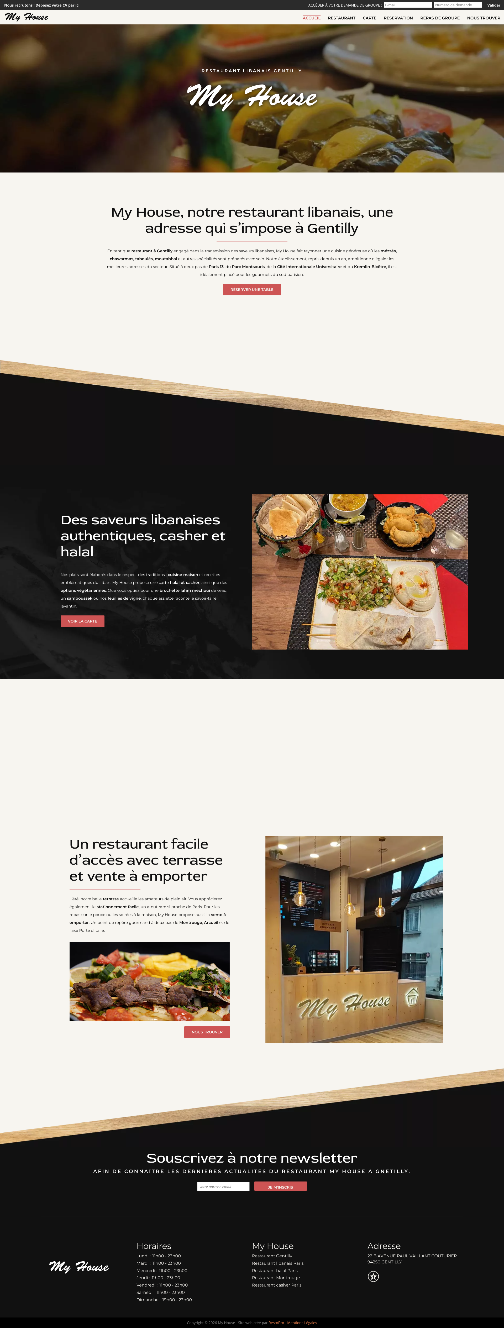 Aperçu du site